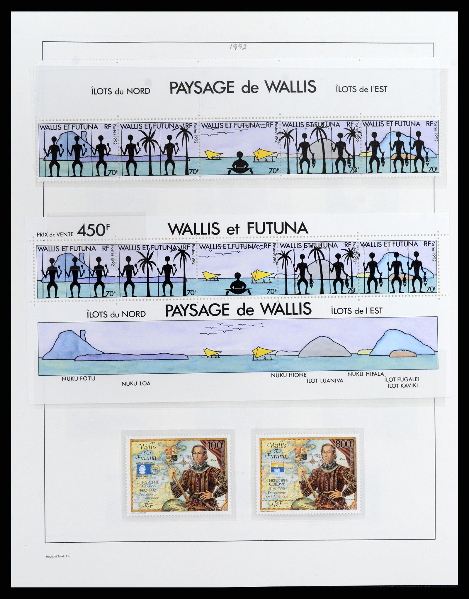 37926 055 - Postzegelverzameling 37926 Wallis et Futuna 1922-2001.