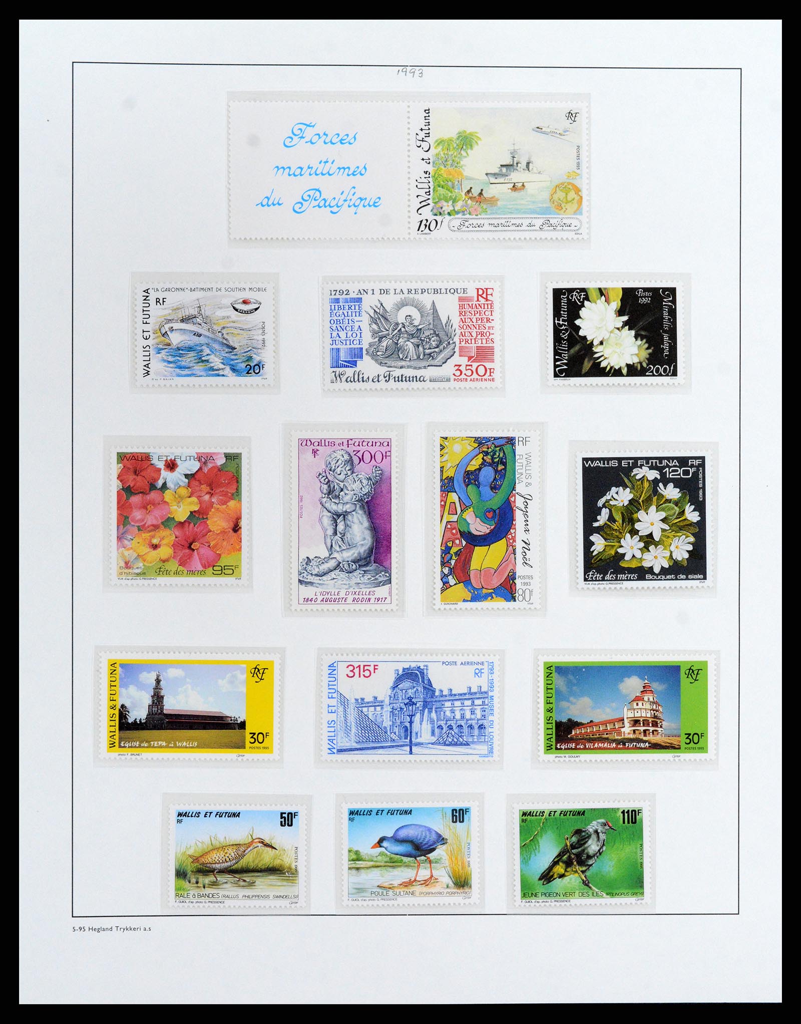 37926 056 - Postzegelverzameling 37926 Wallis et Futuna 1922-2001.