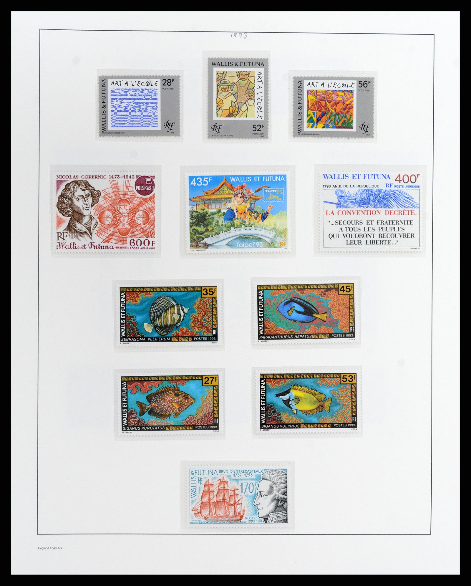 37926 057 - Postzegelverzameling 37926 Wallis et Futuna 1922-2001.