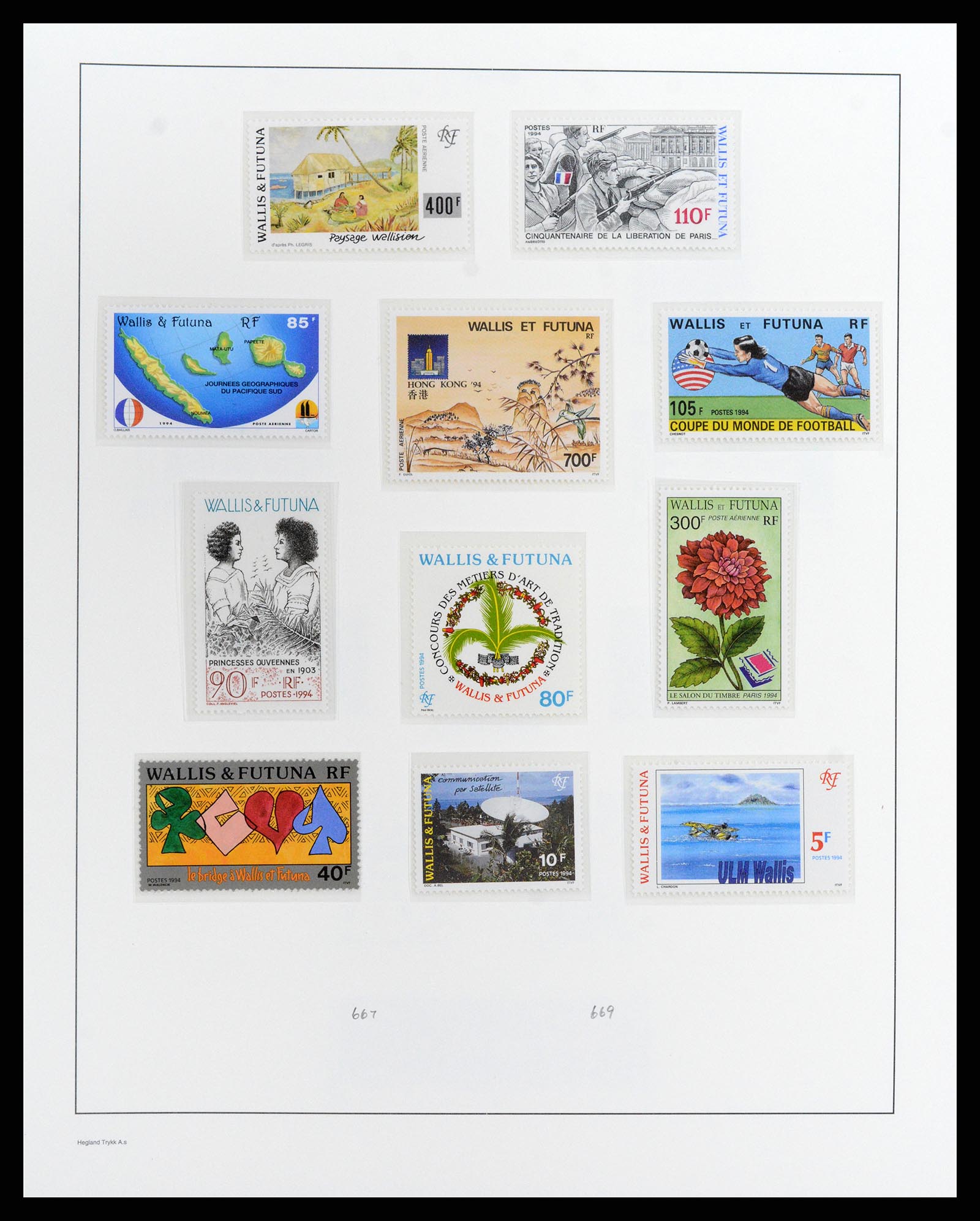 37926 058 - Postzegelverzameling 37926 Wallis et Futuna 1922-2001.