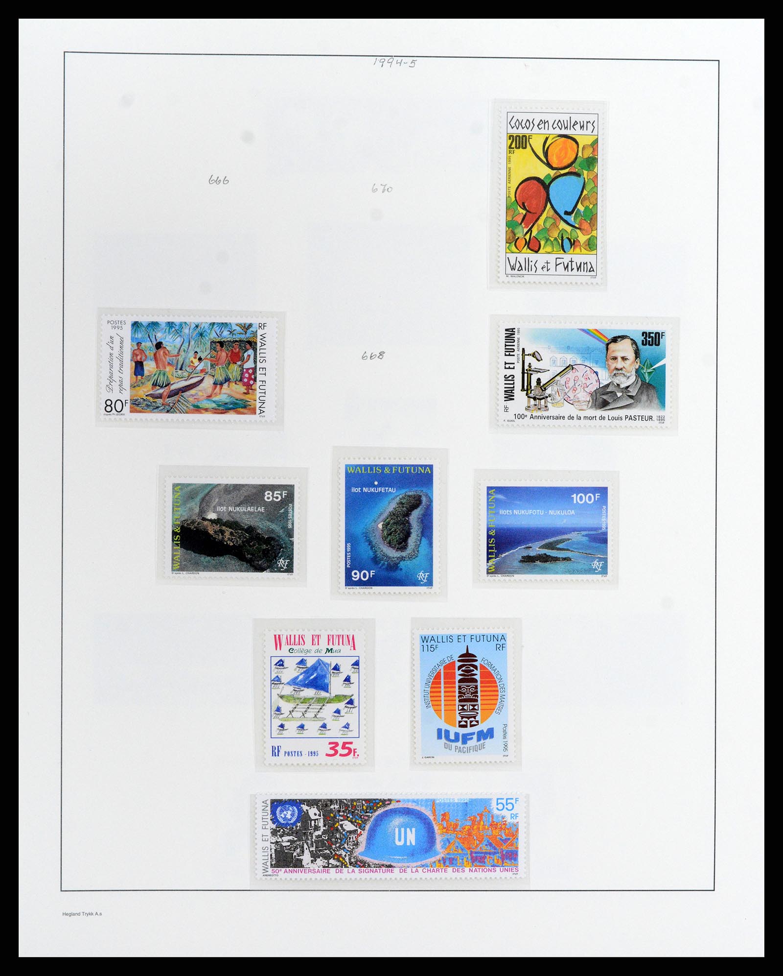 37926 059 - Postzegelverzameling 37926 Wallis et Futuna 1922-2001.