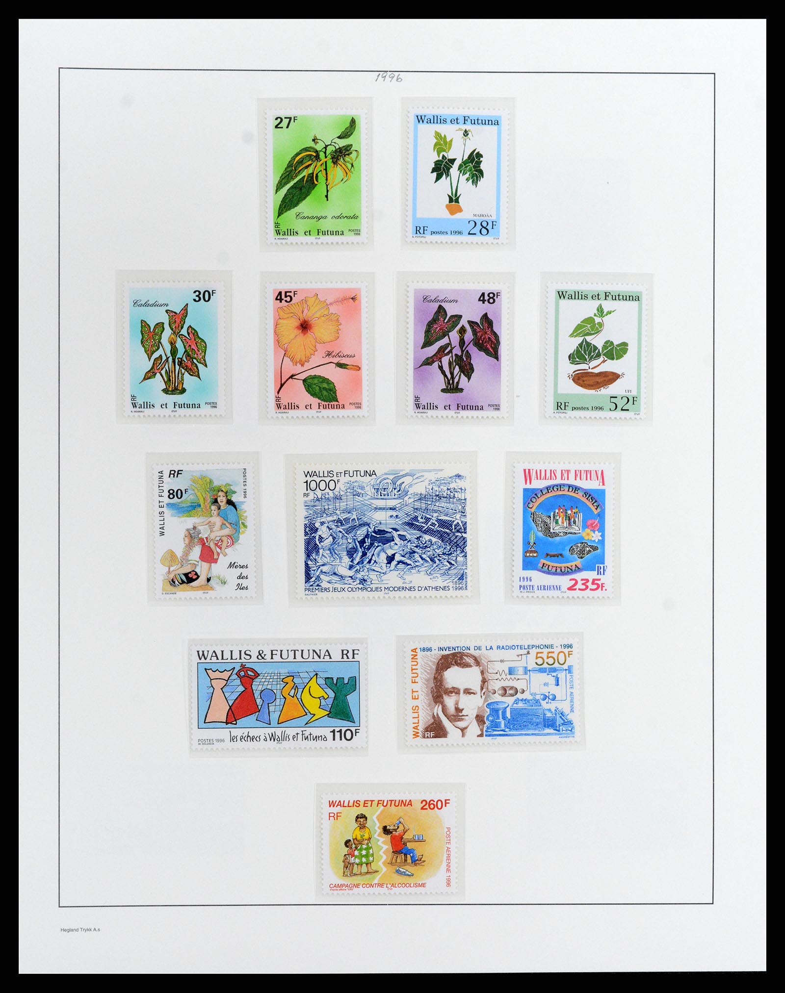 37926 061 - Postzegelverzameling 37926 Wallis et Futuna 1922-2001.