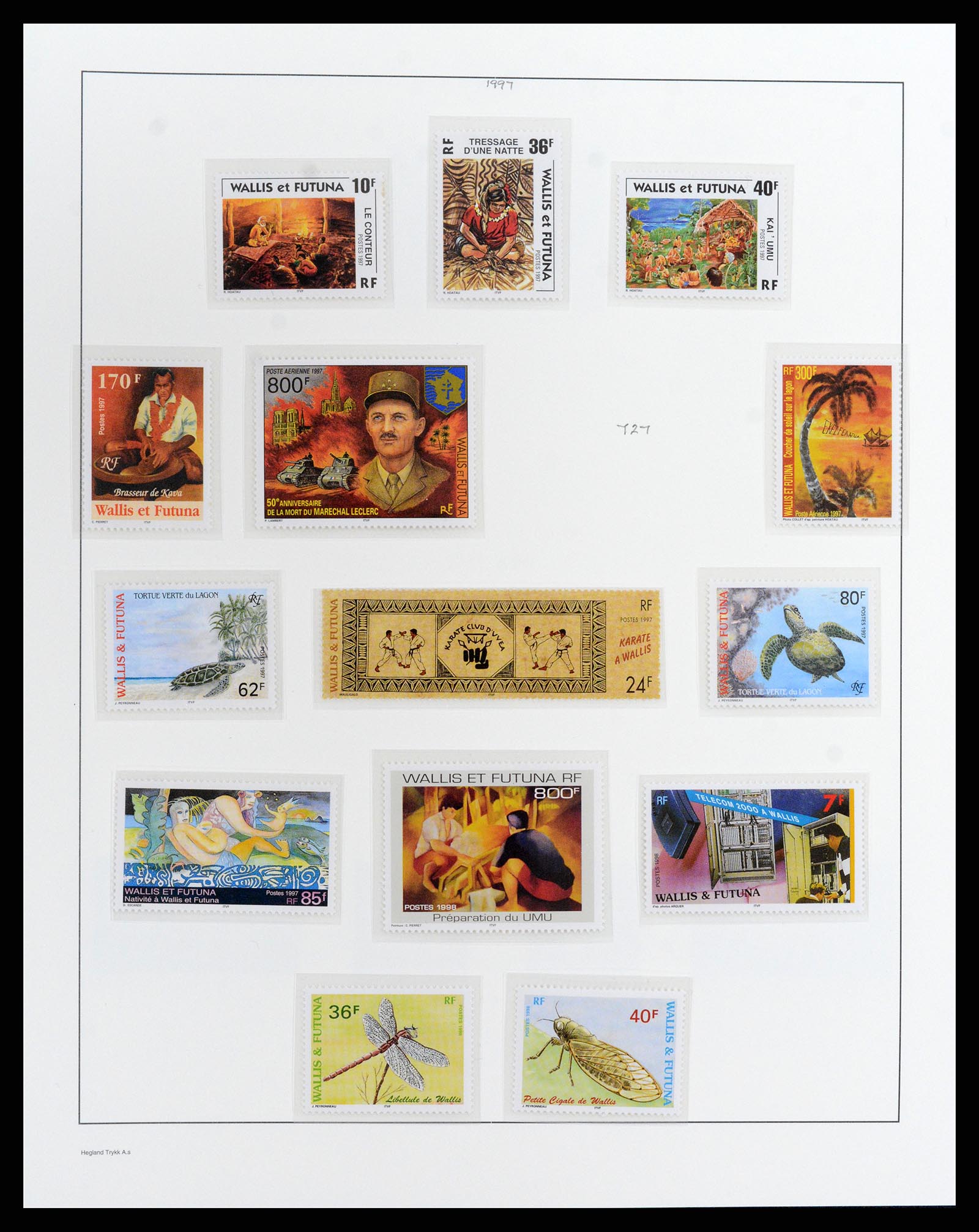 37926 063 - Postzegelverzameling 37926 Wallis et Futuna 1922-2001.