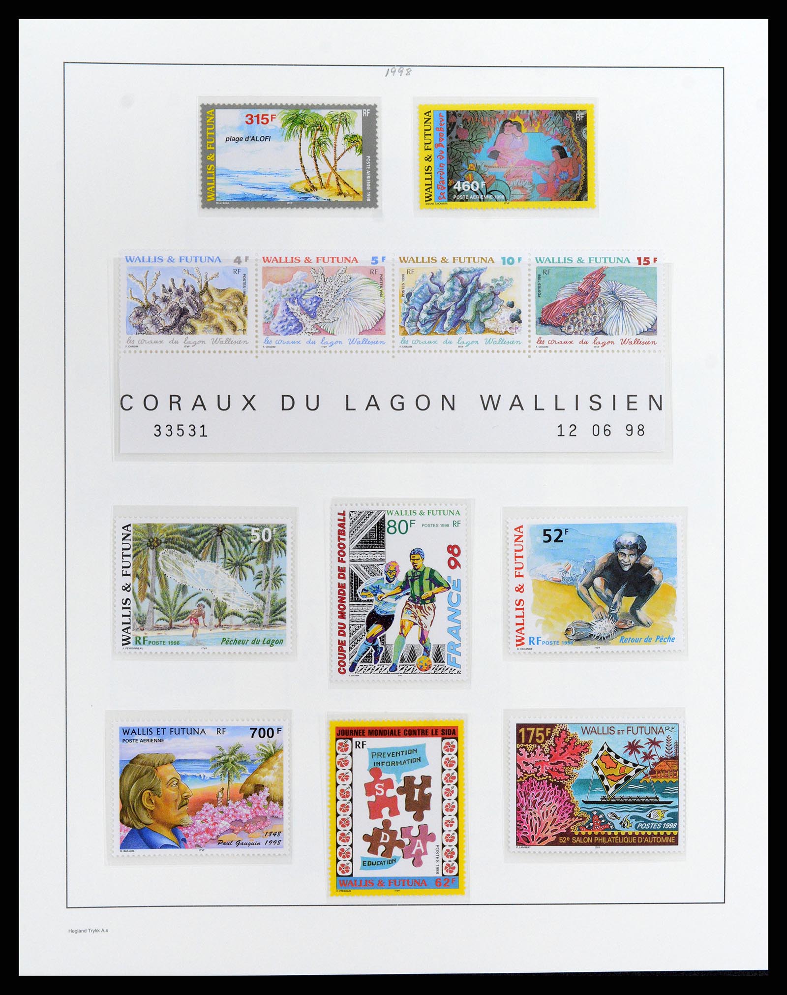 37926 065 - Postzegelverzameling 37926 Wallis et Futuna 1922-2001.