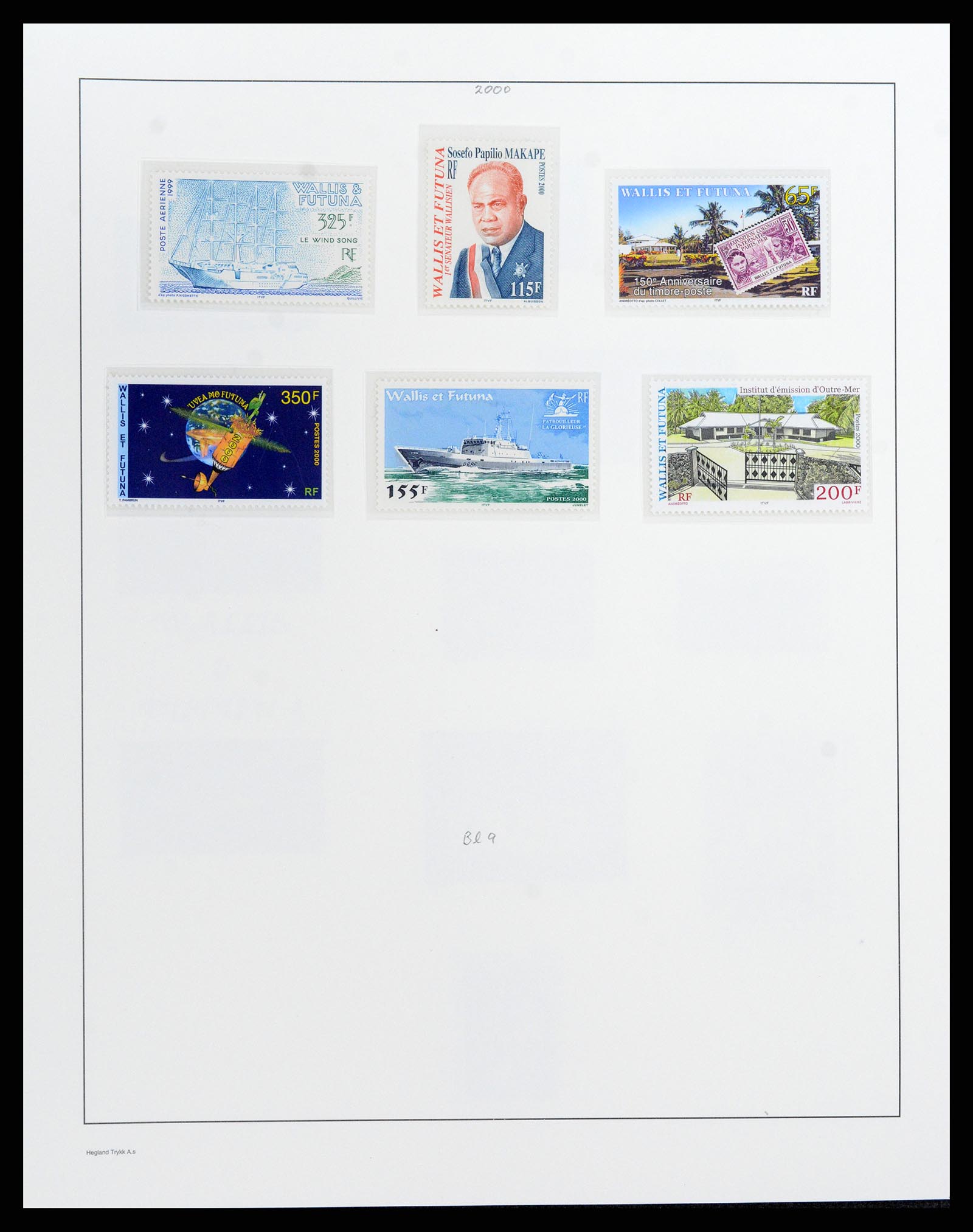37926 068 - Postzegelverzameling 37926 Wallis et Futuna 1922-2001.