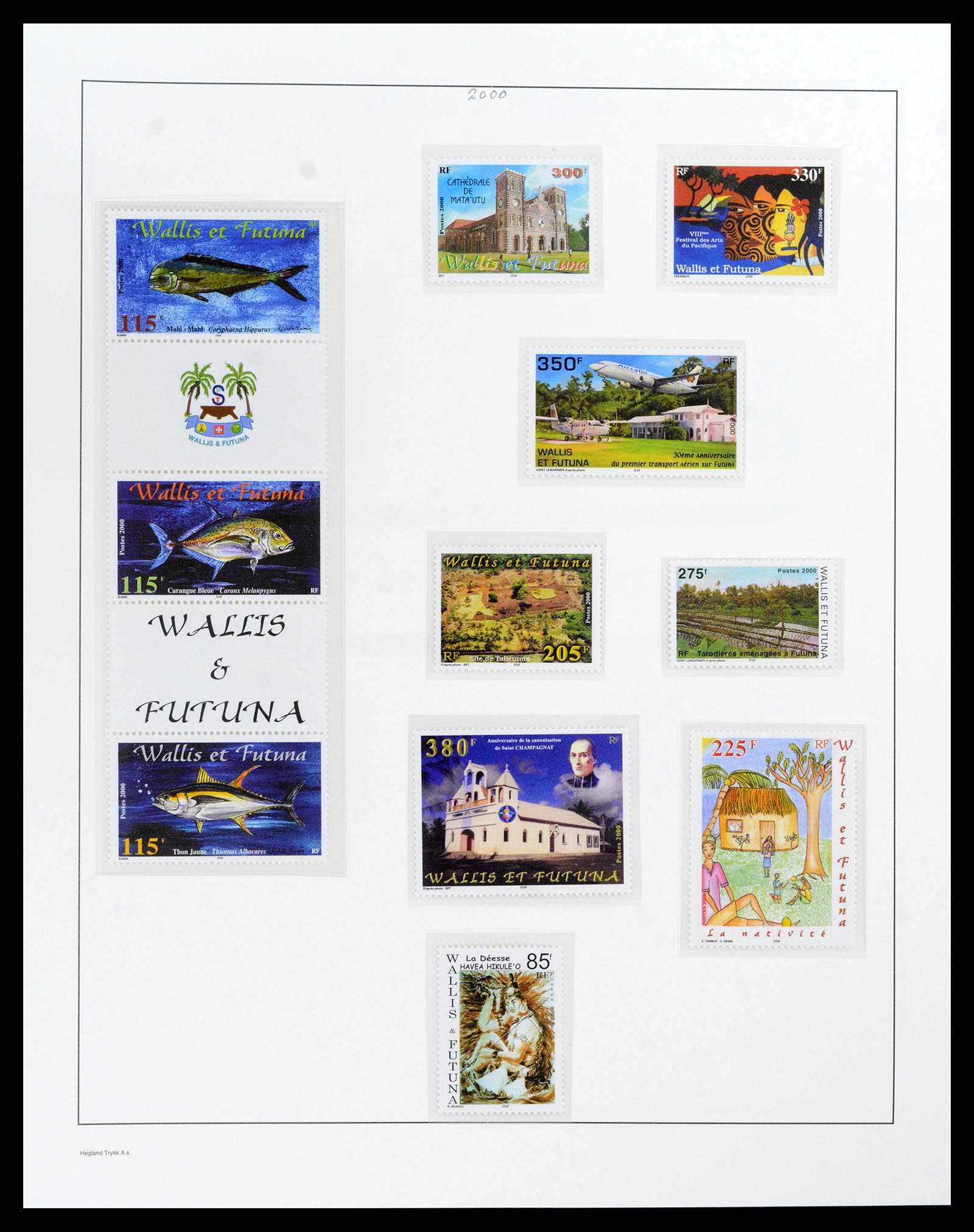 37926 069 - Postzegelverzameling 37926 Wallis et Futuna 1922-2001.