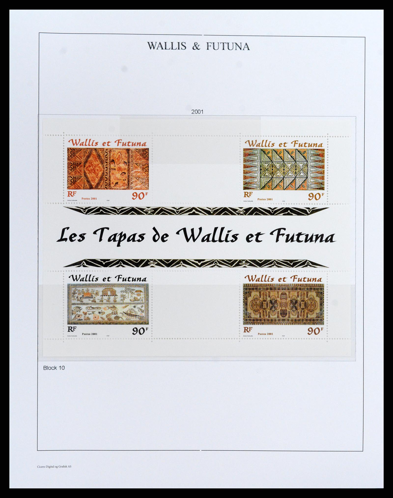 37926 070 - Postzegelverzameling 37926 Wallis et Futuna 1922-2001.