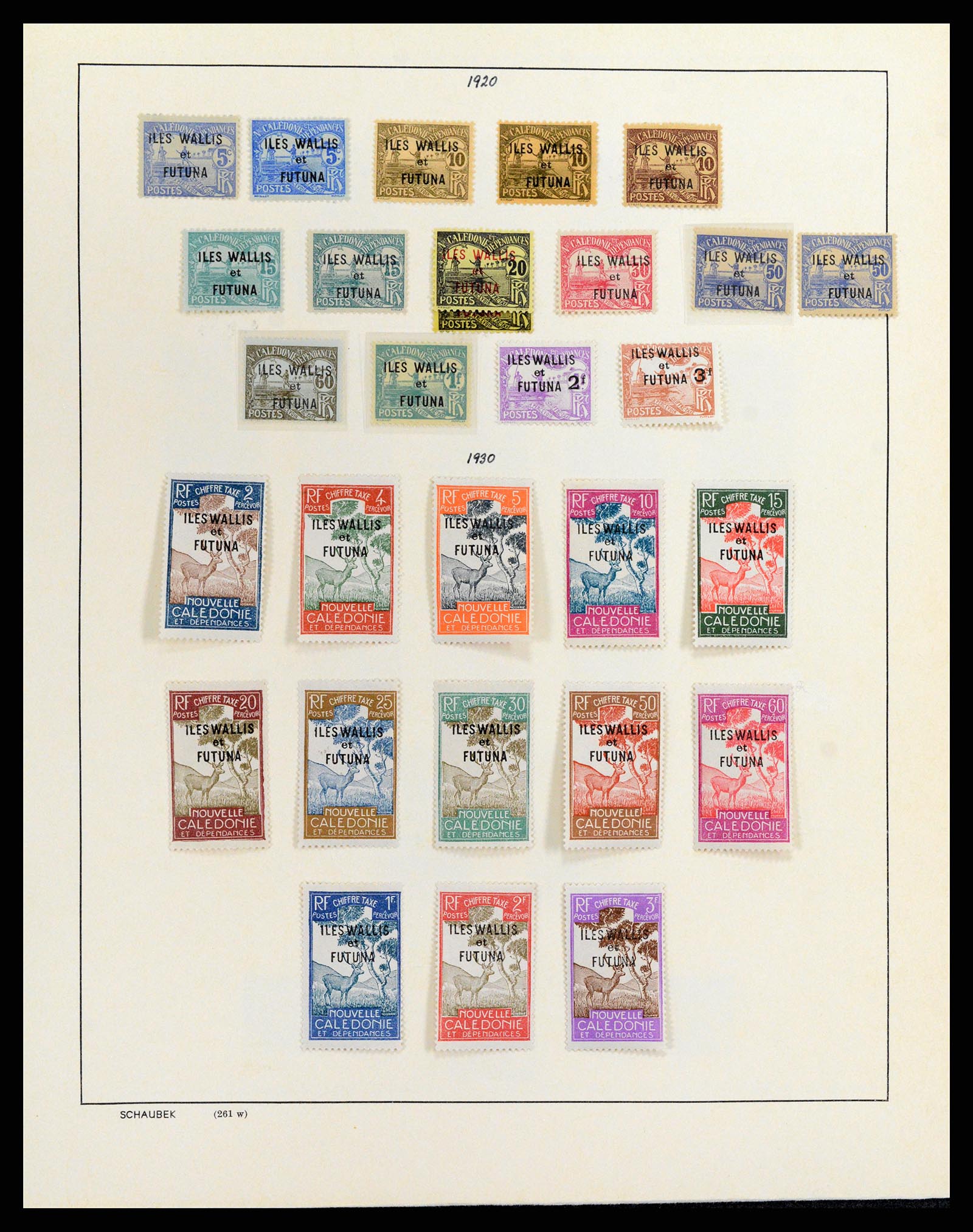 37926 072 - Postzegelverzameling 37926 Wallis et Futuna 1922-2001.