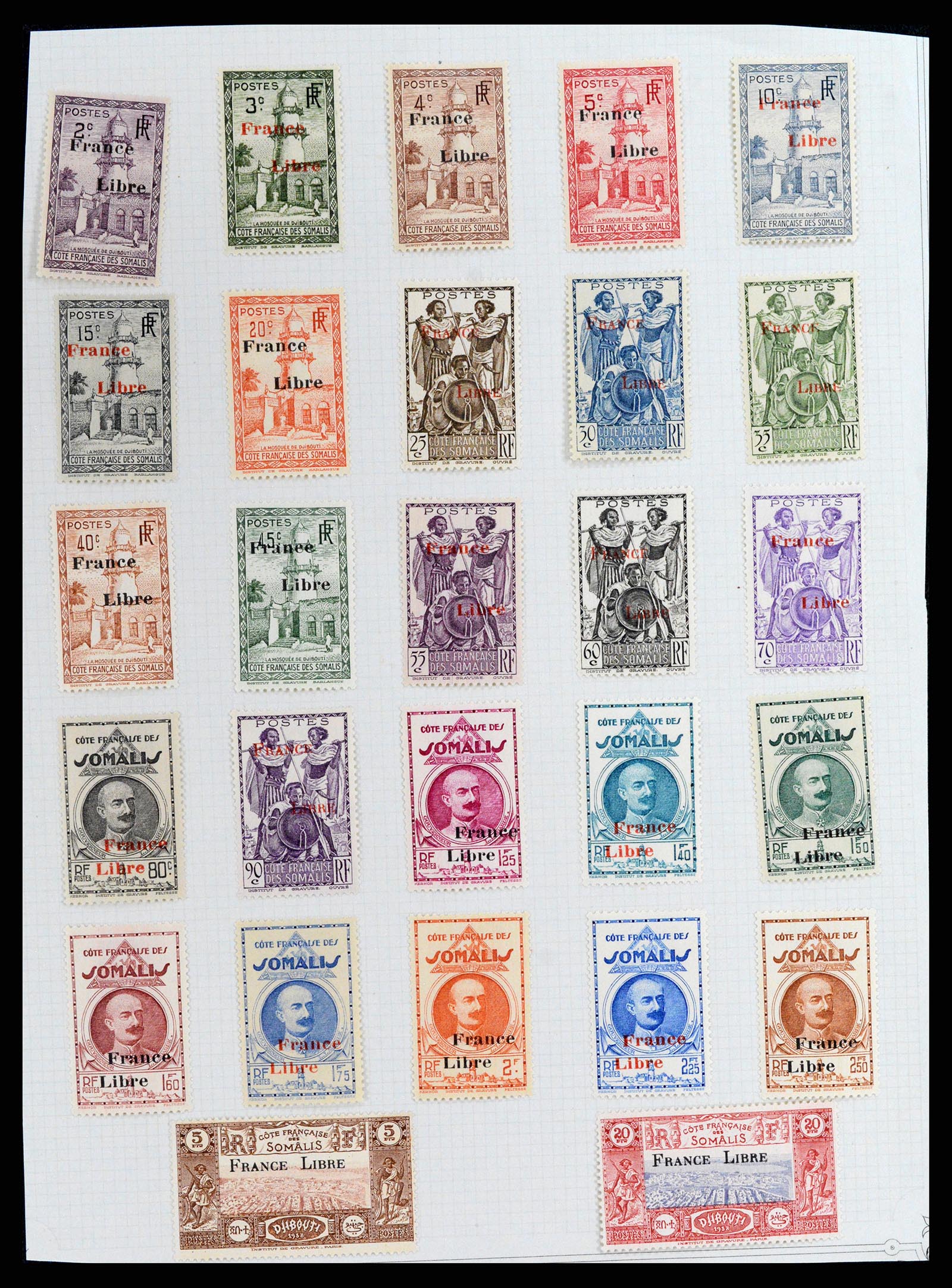 37928 003 - Stamp Collection 37928 French Somalia 1894-1984.
