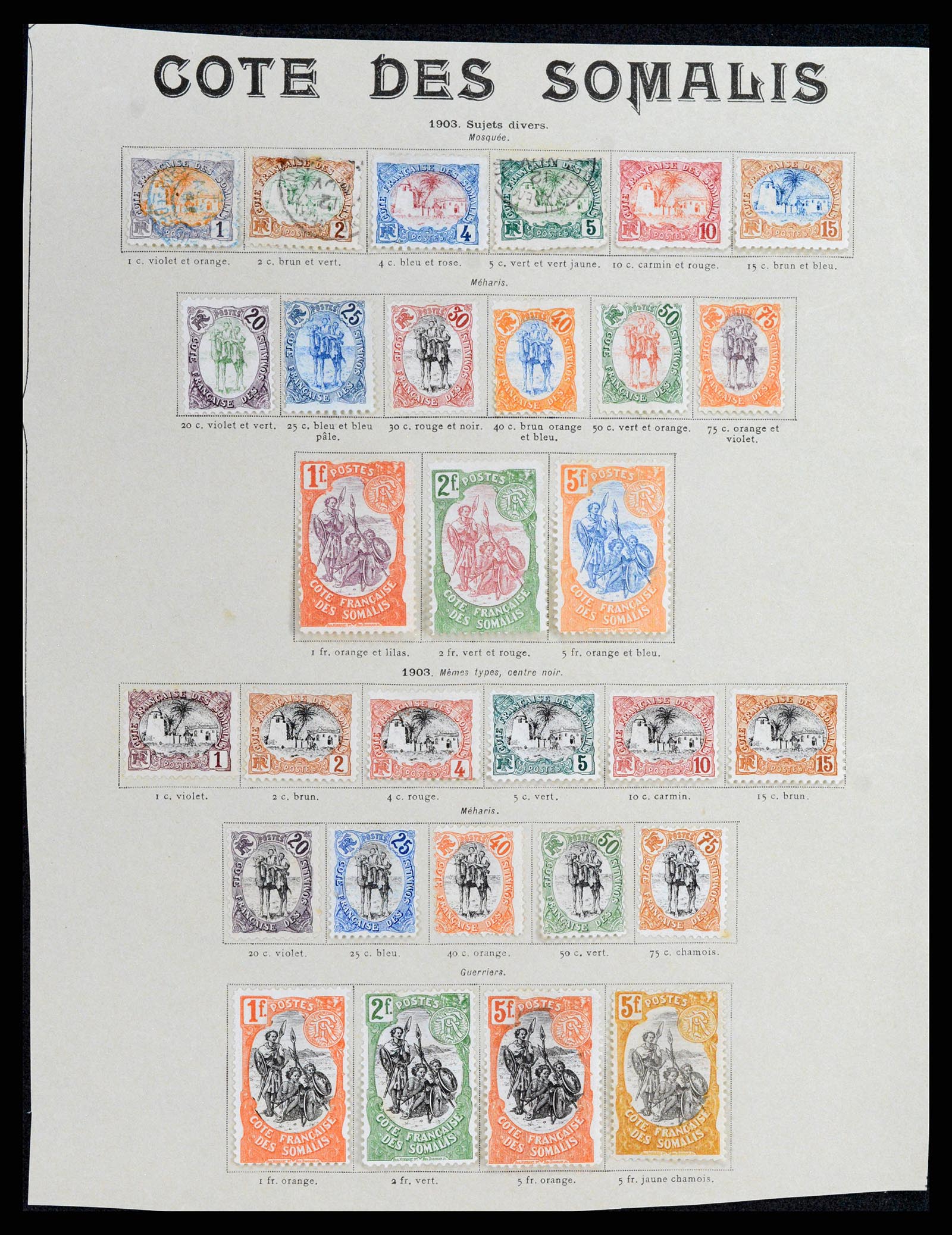 37928 004 - Stamp Collection 37928 French Somalia 1894-1984.