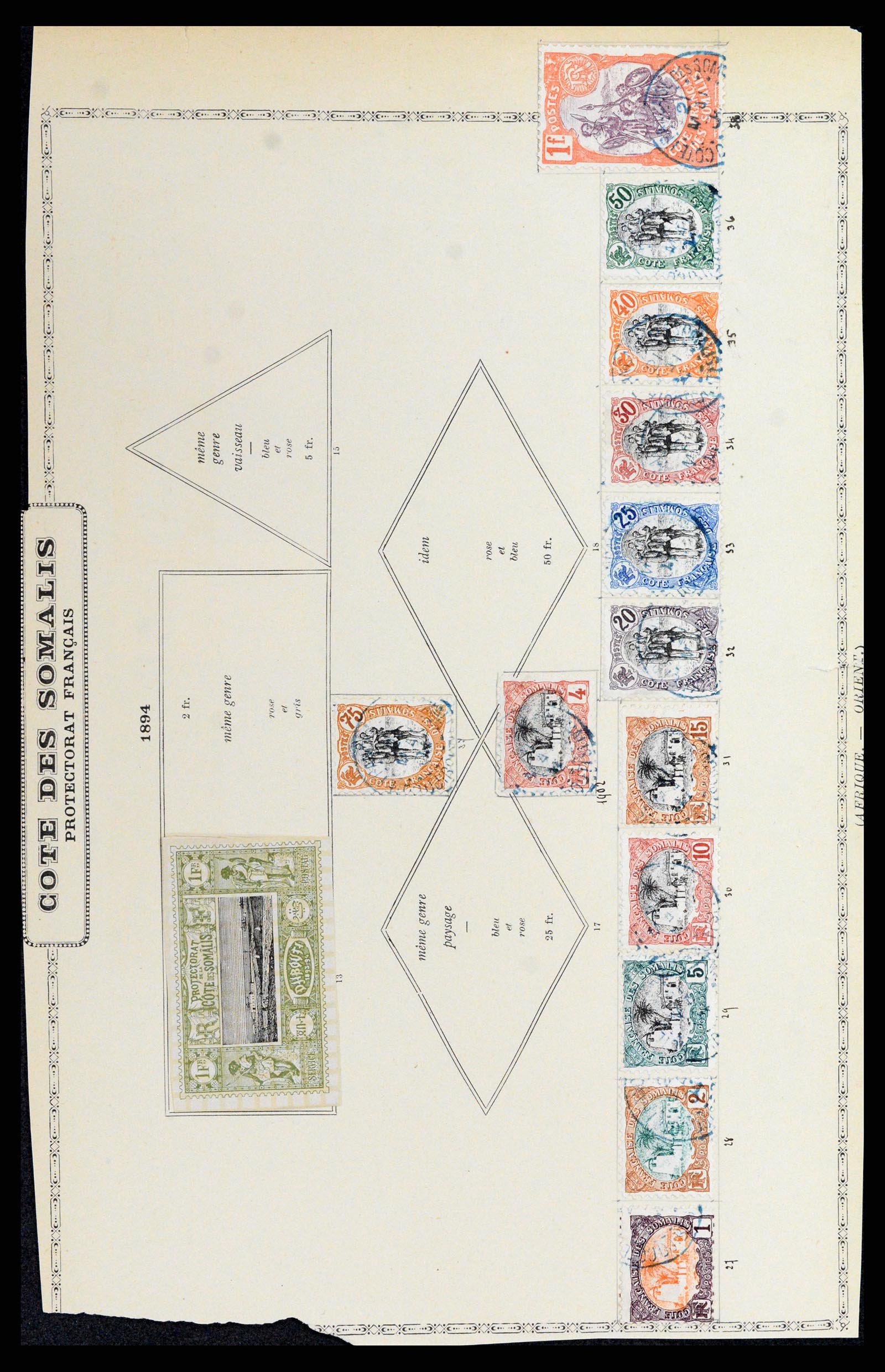 37928 006 - Stamp Collection 37928 French Somalia 1894-1984.