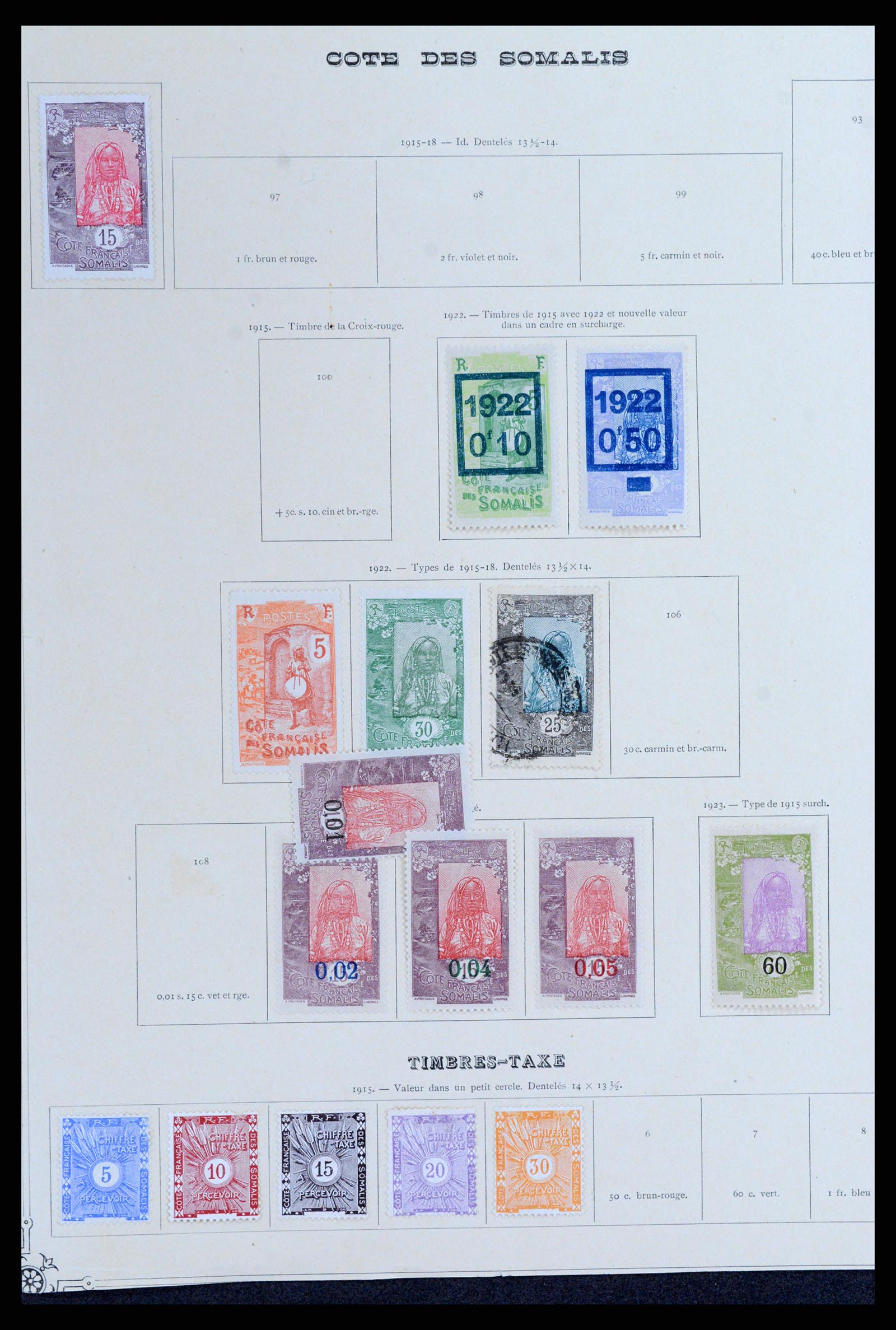 37928 009 - Stamp Collection 37928 French Somalia 1894-1984.