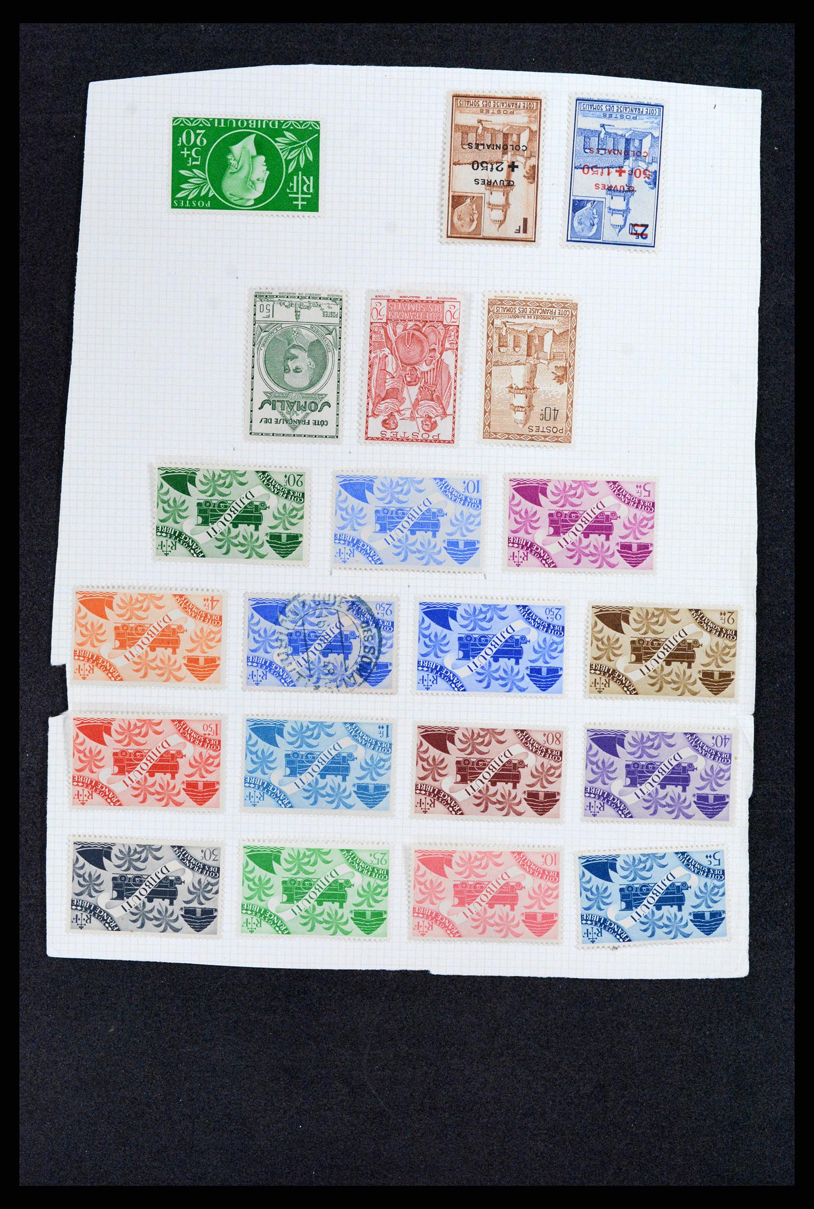 37928 015 - Stamp Collection 37928 French Somalia 1894-1984.