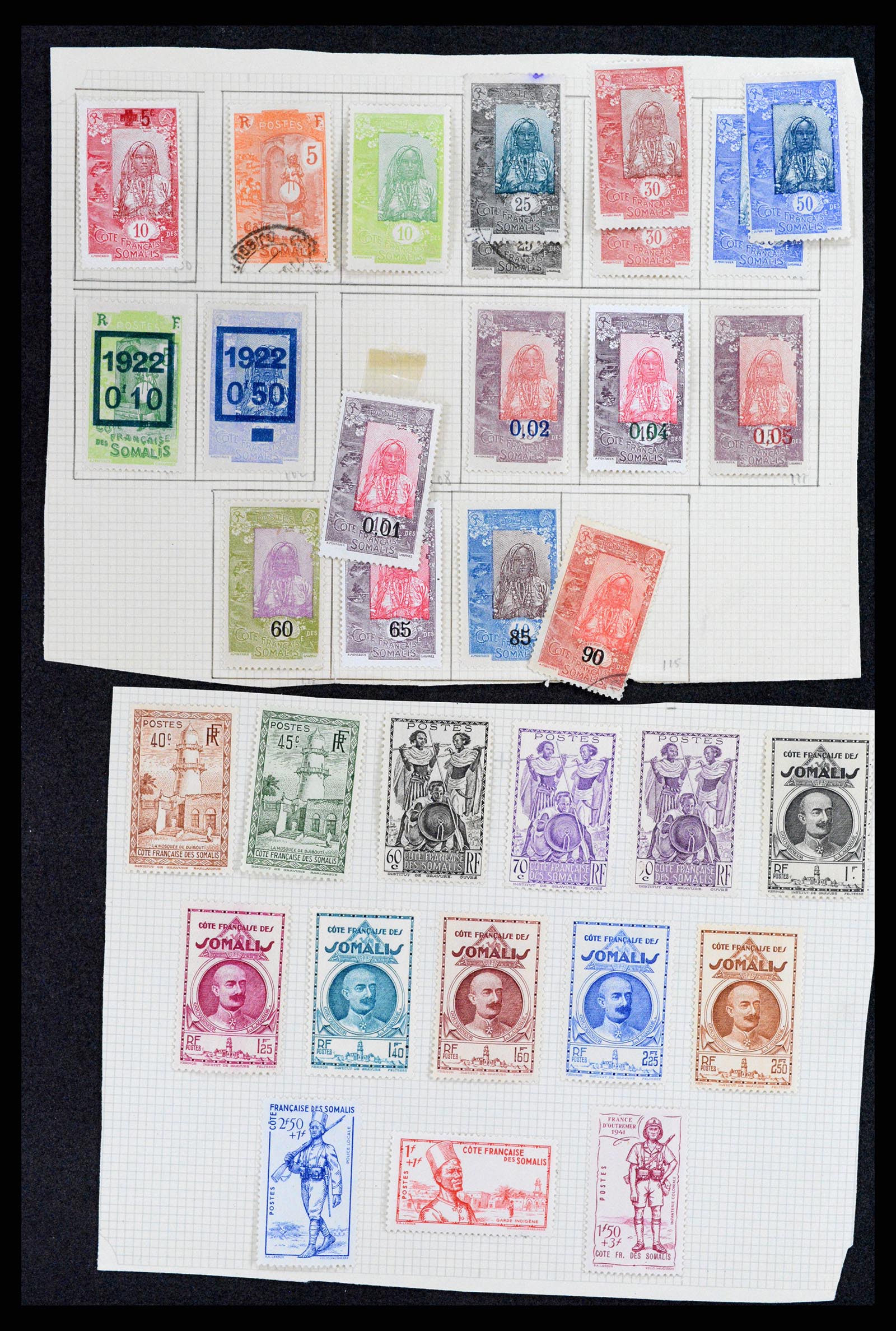 37928 016 - Stamp Collection 37928 French Somalia 1894-1984.
