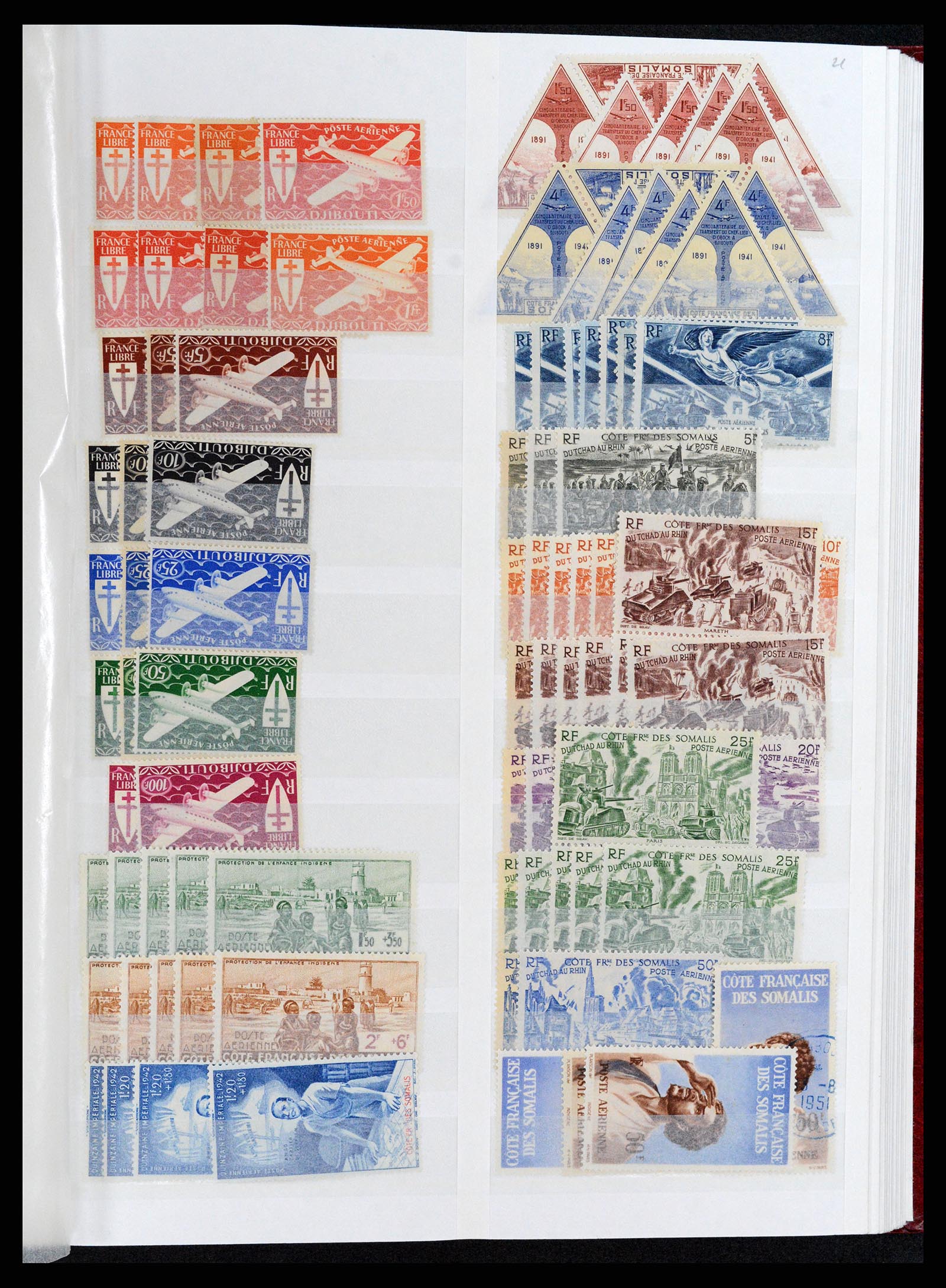 37928 048 - Stamp Collection 37928 French Somalia 1894-1984.