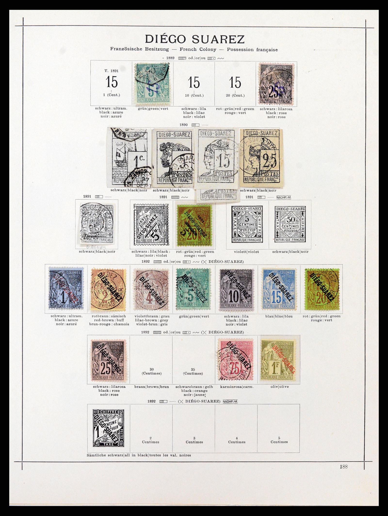37929 011 - Postzegelverzameling 37929 Madagascar 1889-2000.