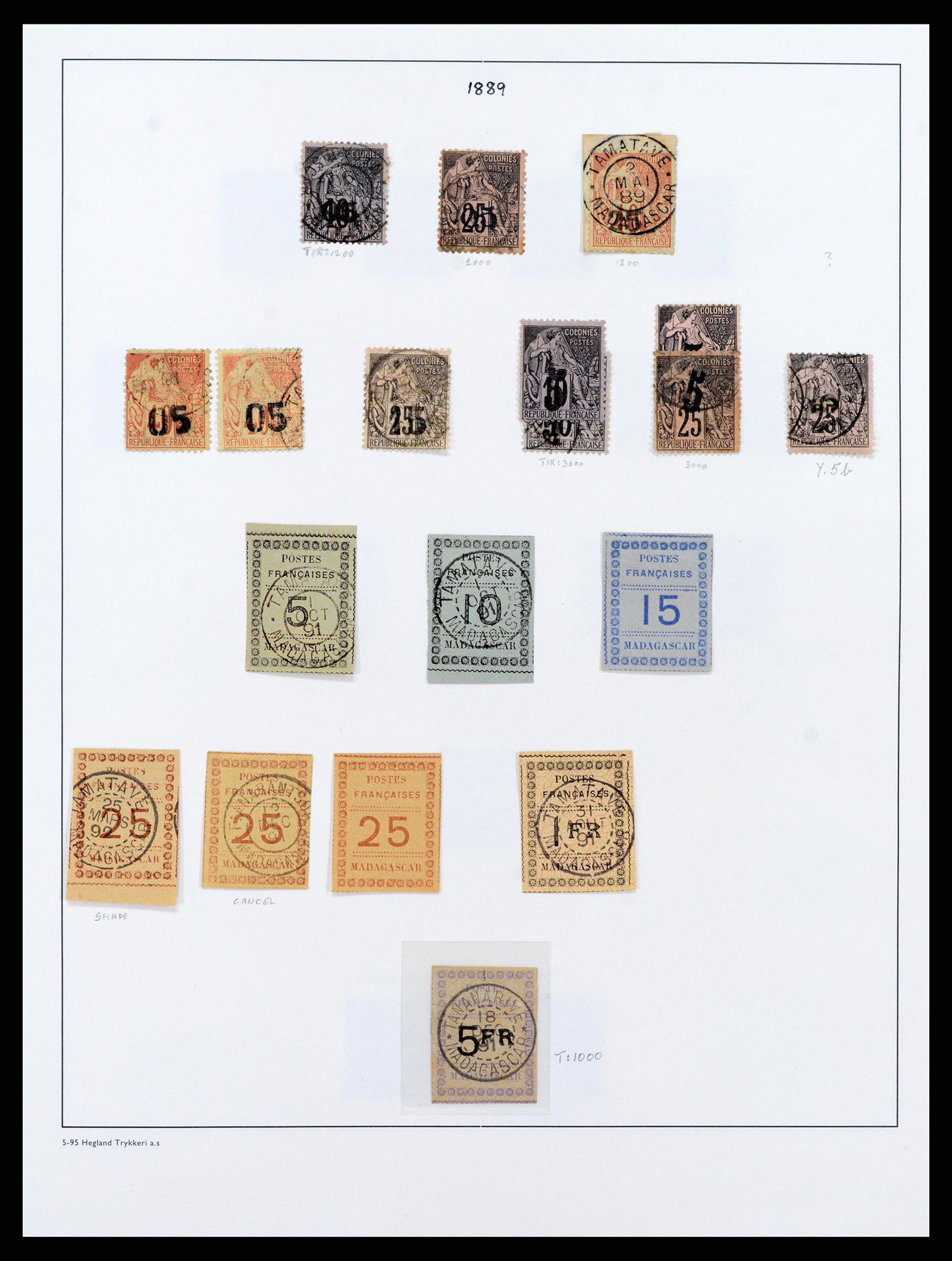 37929 036 - Stamp Collection 37929 Madagascar 1889-2000.