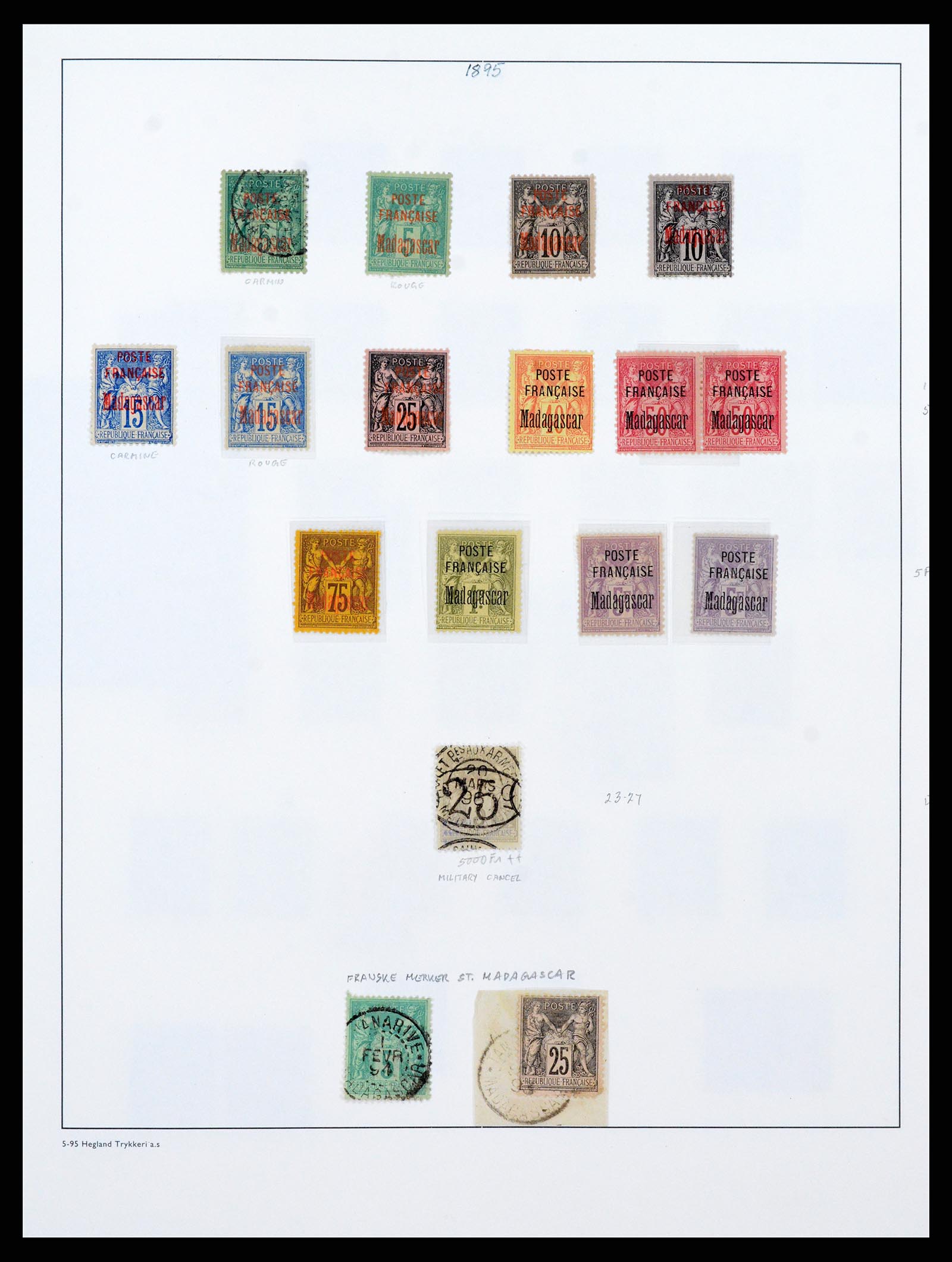 37929 037 - Stamp Collection 37929 Madagascar 1889-2000.