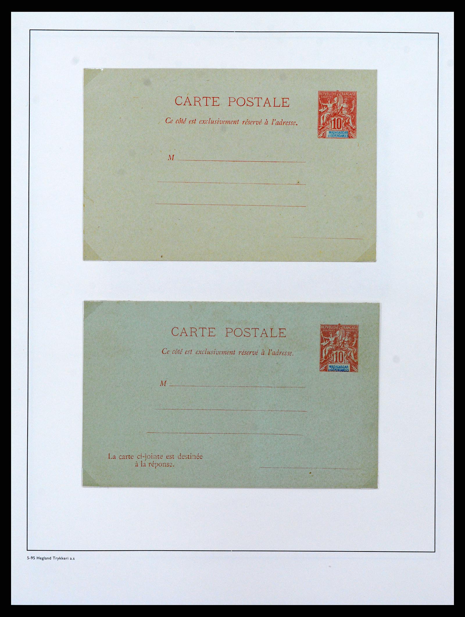 37929 044 - Postzegelverzameling 37929 Madagascar 1889-2000.