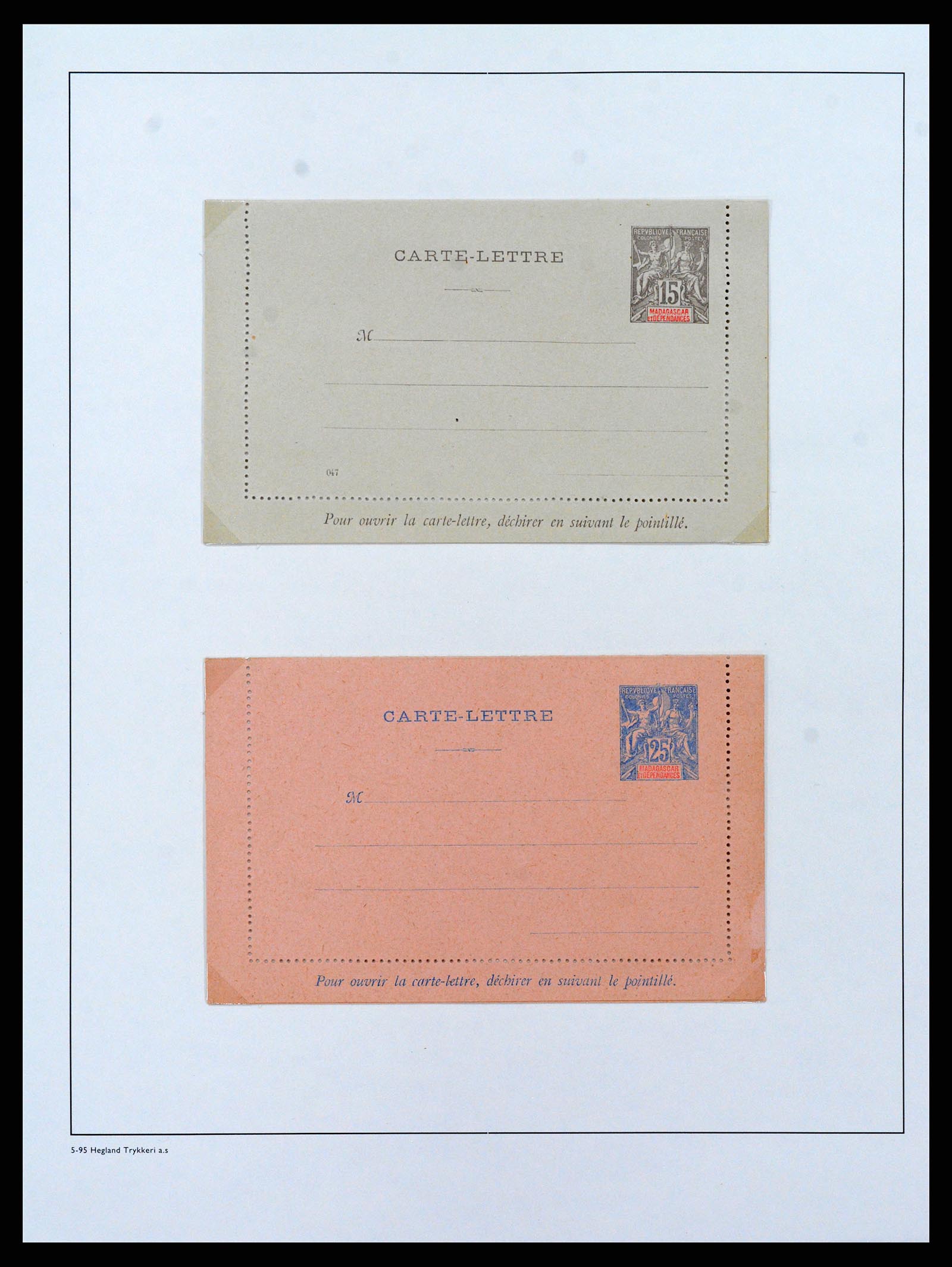 37929 047 - Postzegelverzameling 37929 Madagascar 1889-2000.