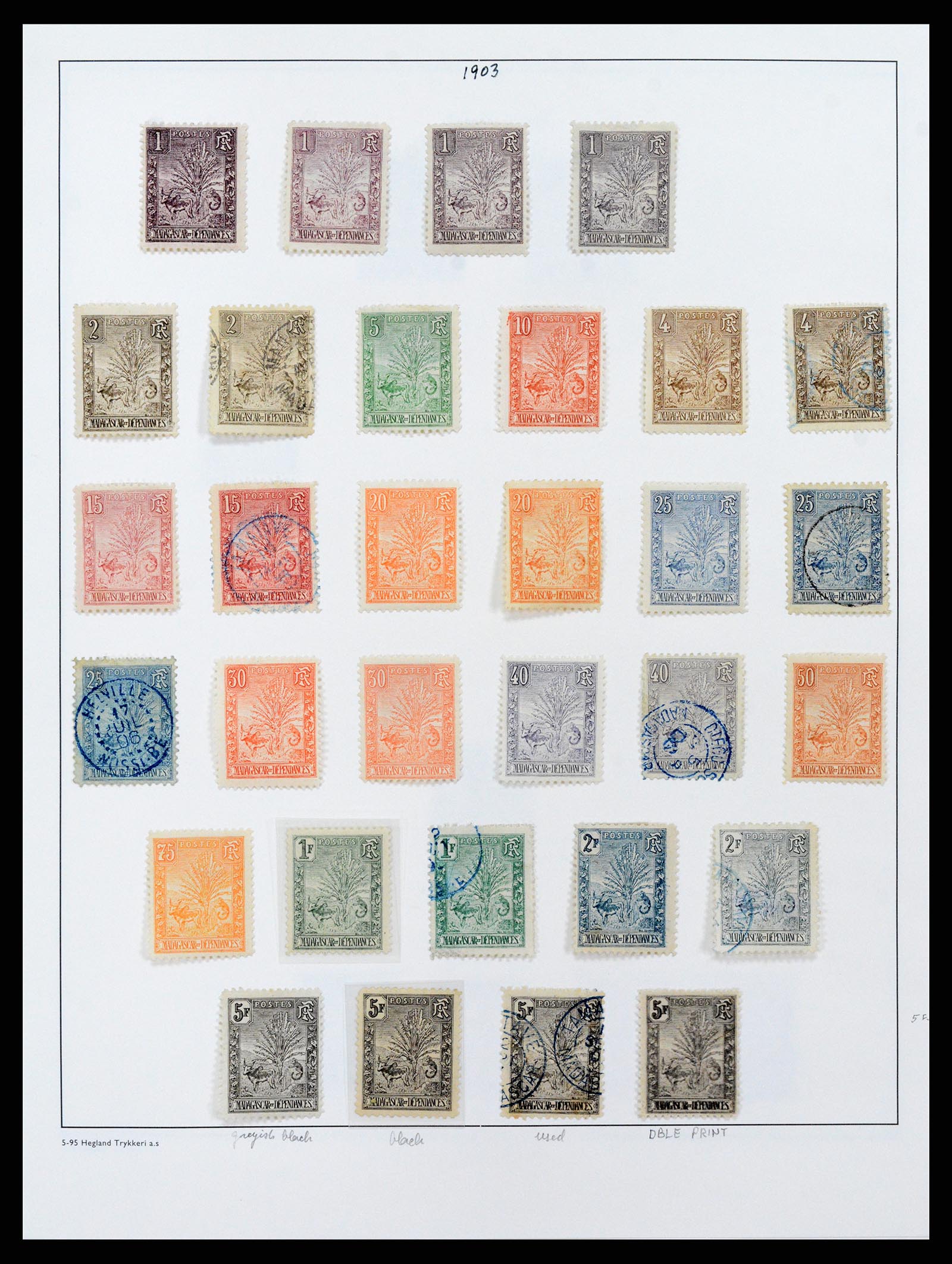 37929 050 - Postzegelverzameling 37929 Madagascar 1889-2000.