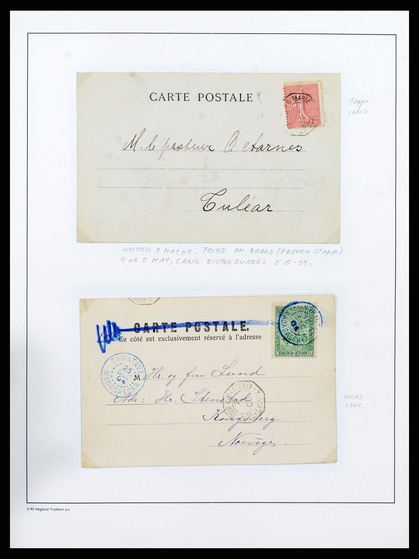 37929 052 - Postzegelverzameling 37929 Madagascar 1889-2000.