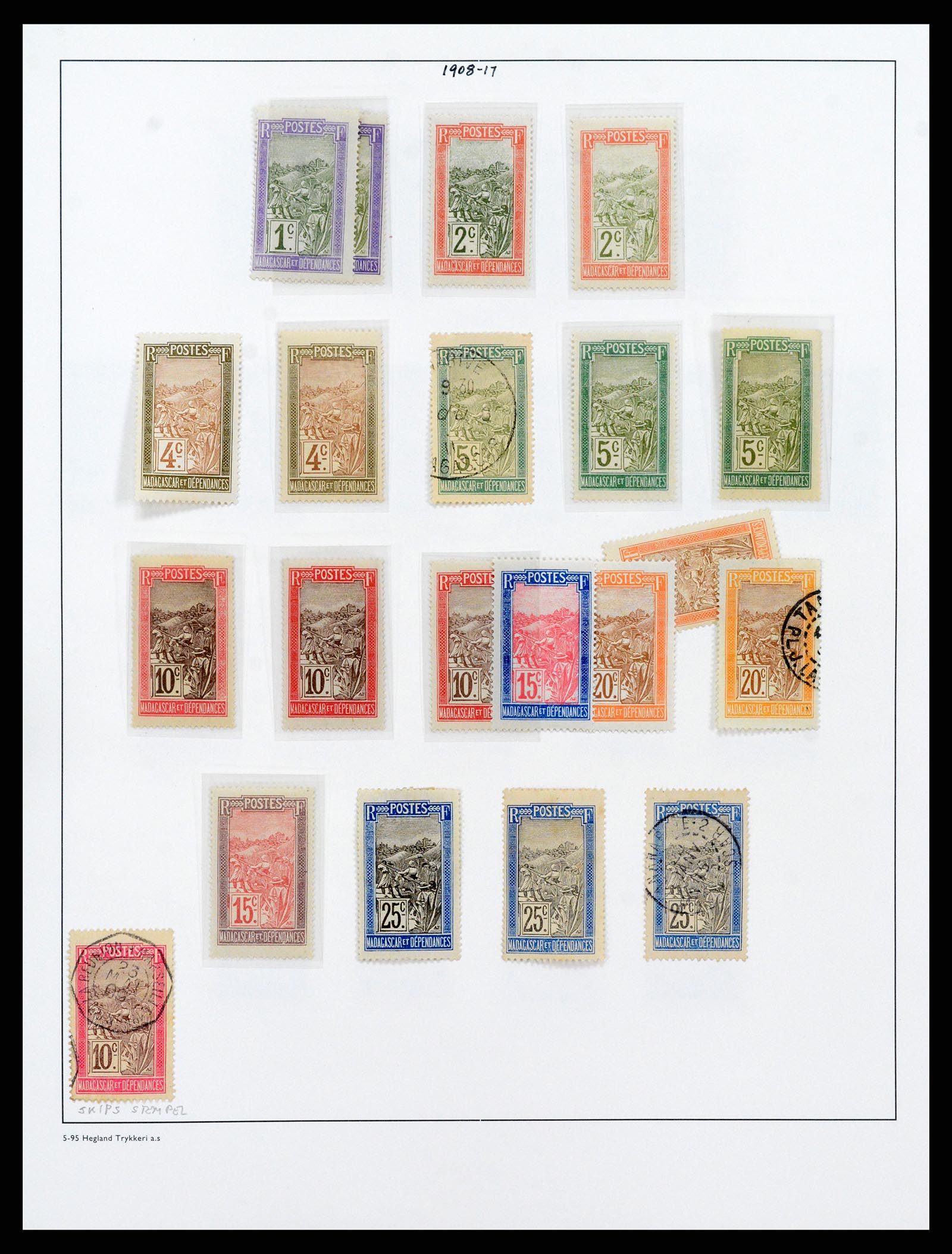 37929 056 - Postzegelverzameling 37929 Madagascar 1889-2000.