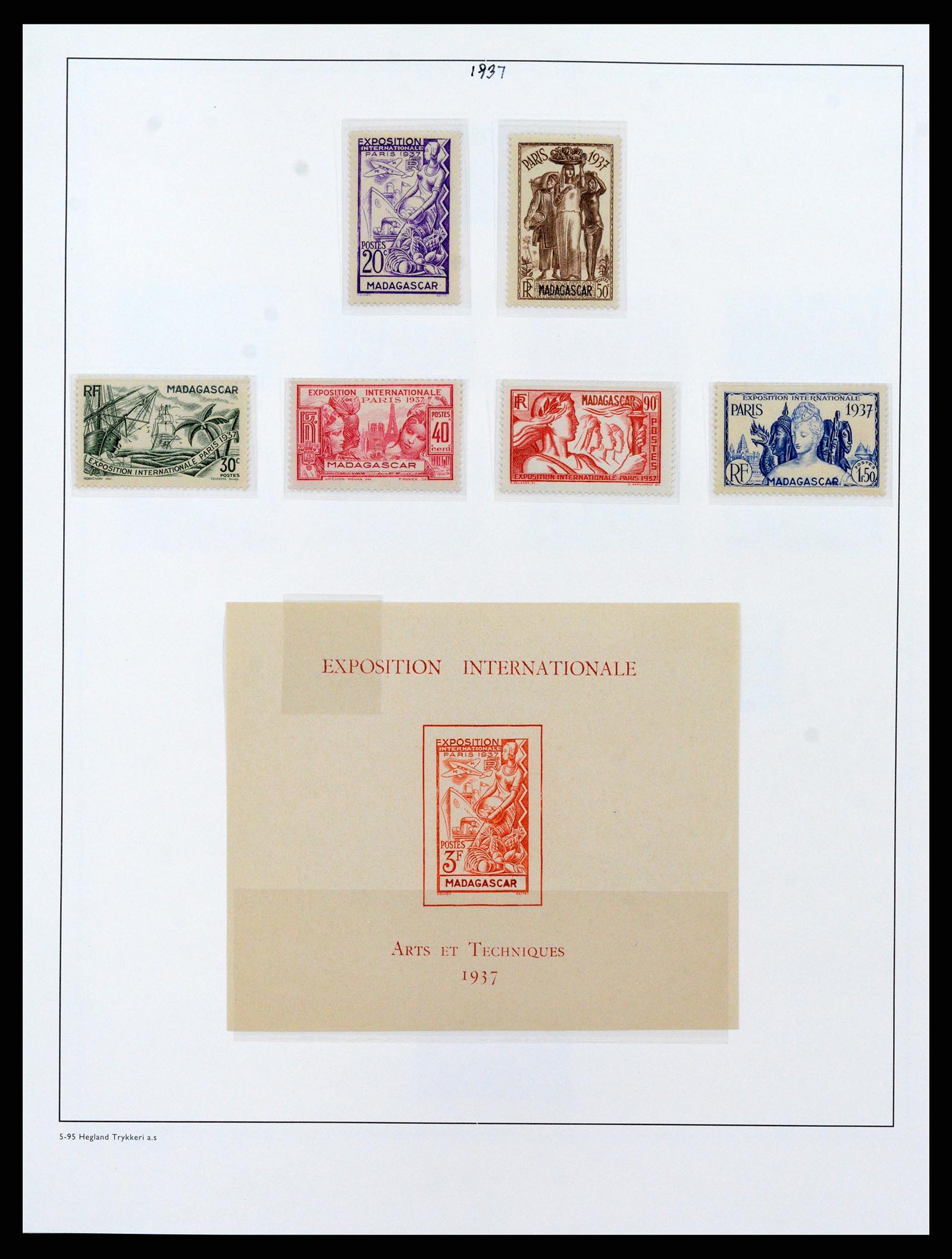 37929 073 - Stamp Collection 37929 Madagascar 1889-2000.