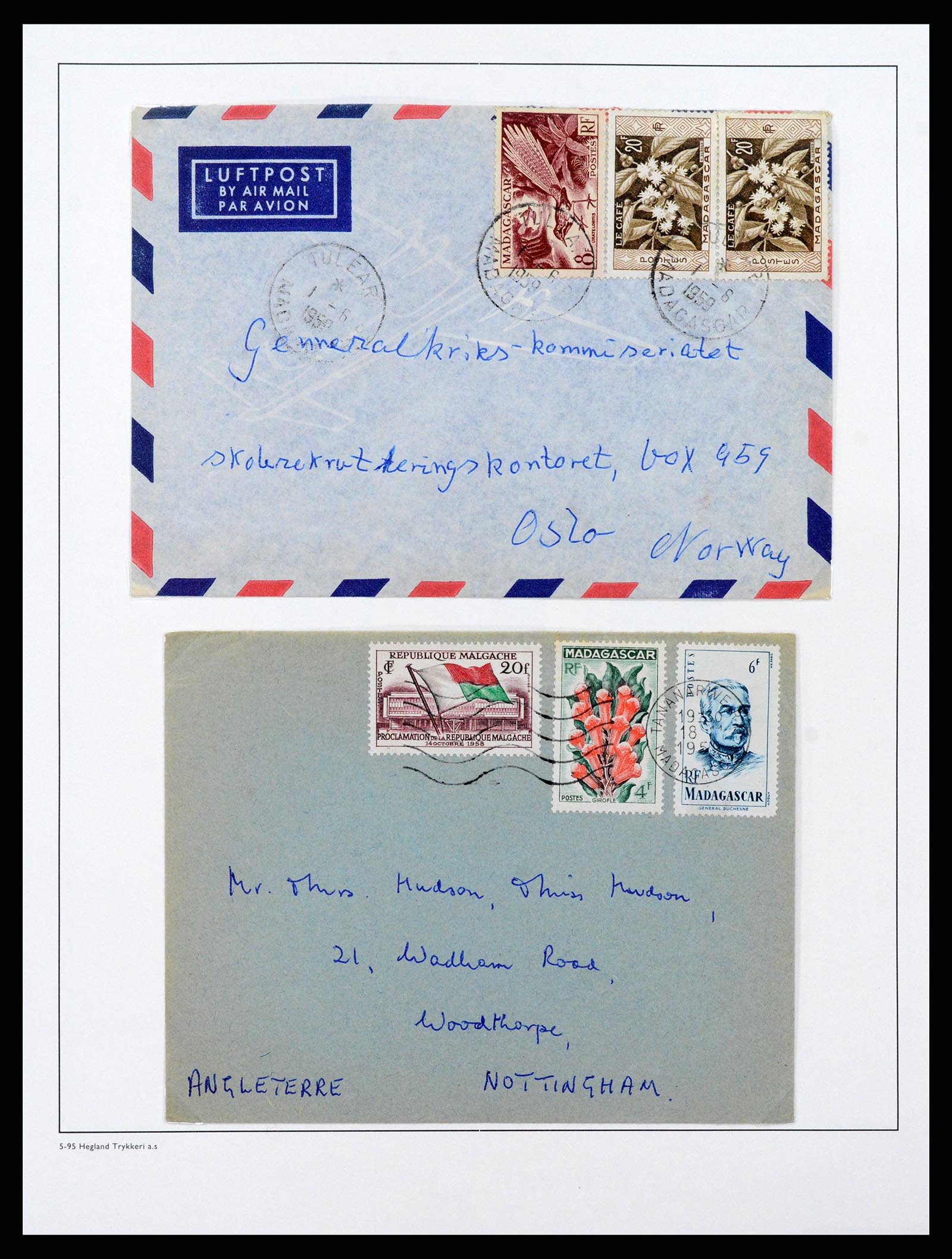 37929 092 - Stamp Collection 37929 Madagascar 1889-2000.