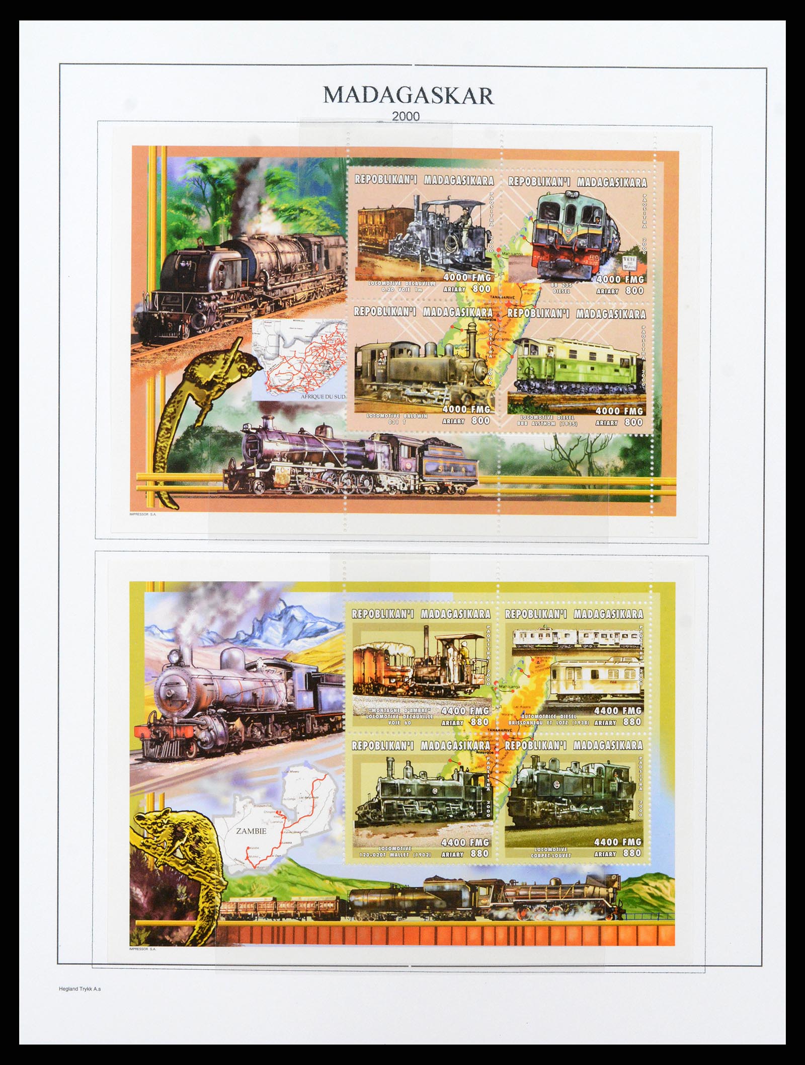 37929 290 - Stamp Collection 37929 Madagascar 1889-2000.