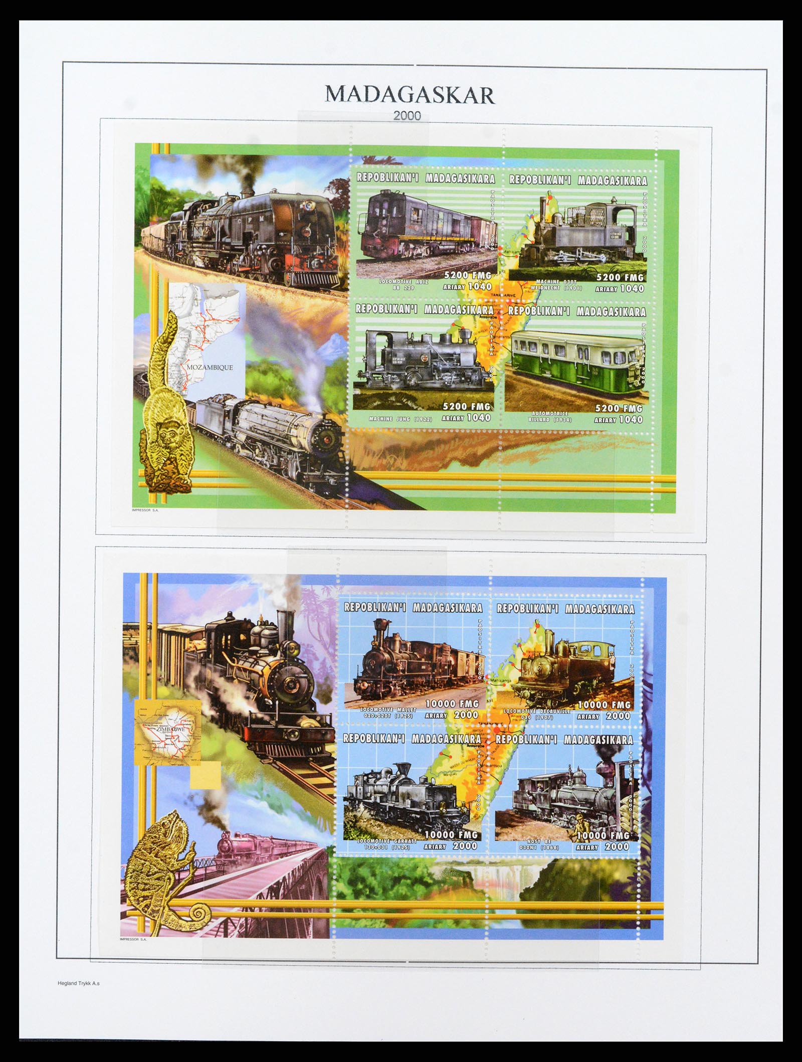 37929 291 - Stamp Collection 37929 Madagascar 1889-2000.