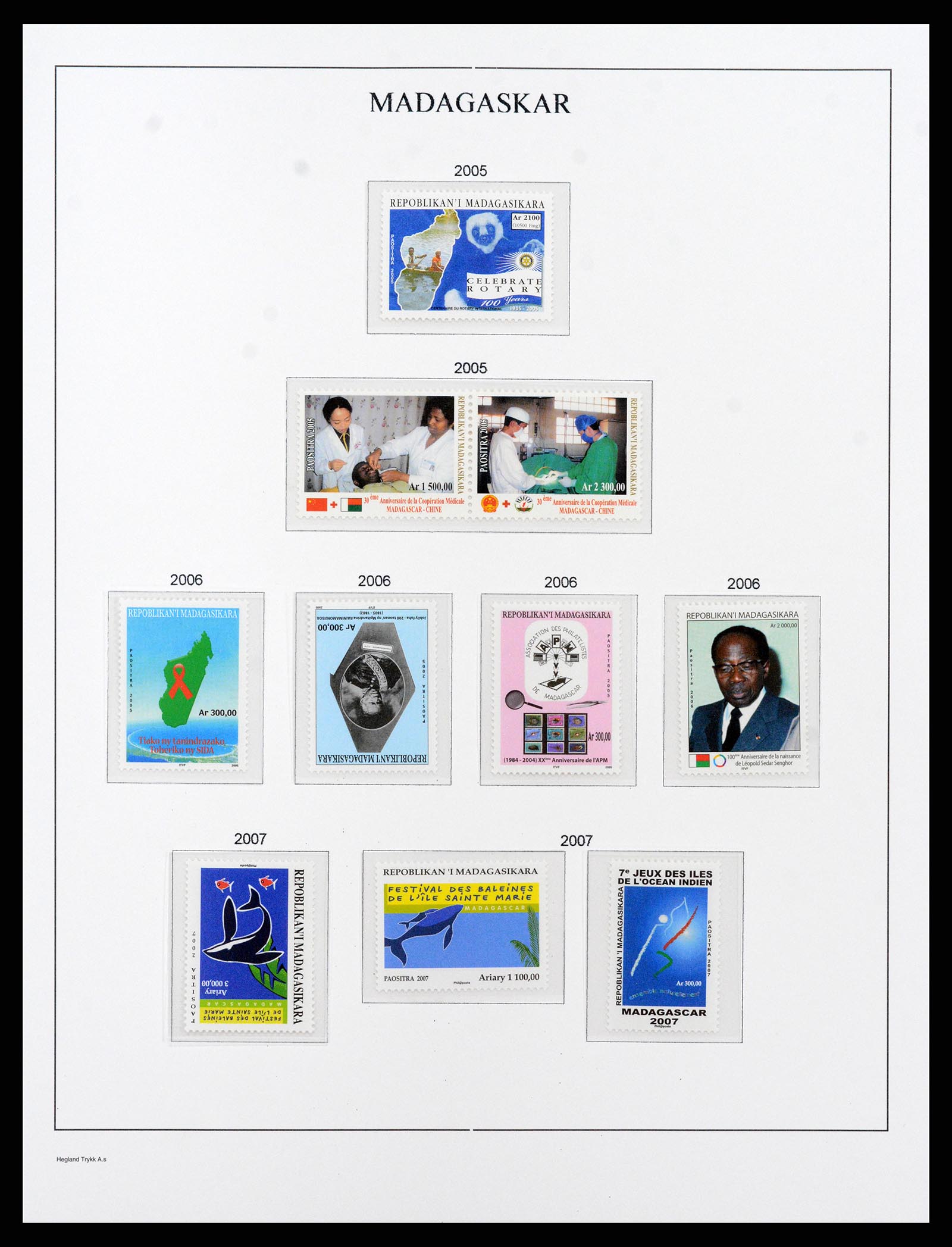 37929 307 - Stamp Collection 37929 Madagascar 1889-2000.
