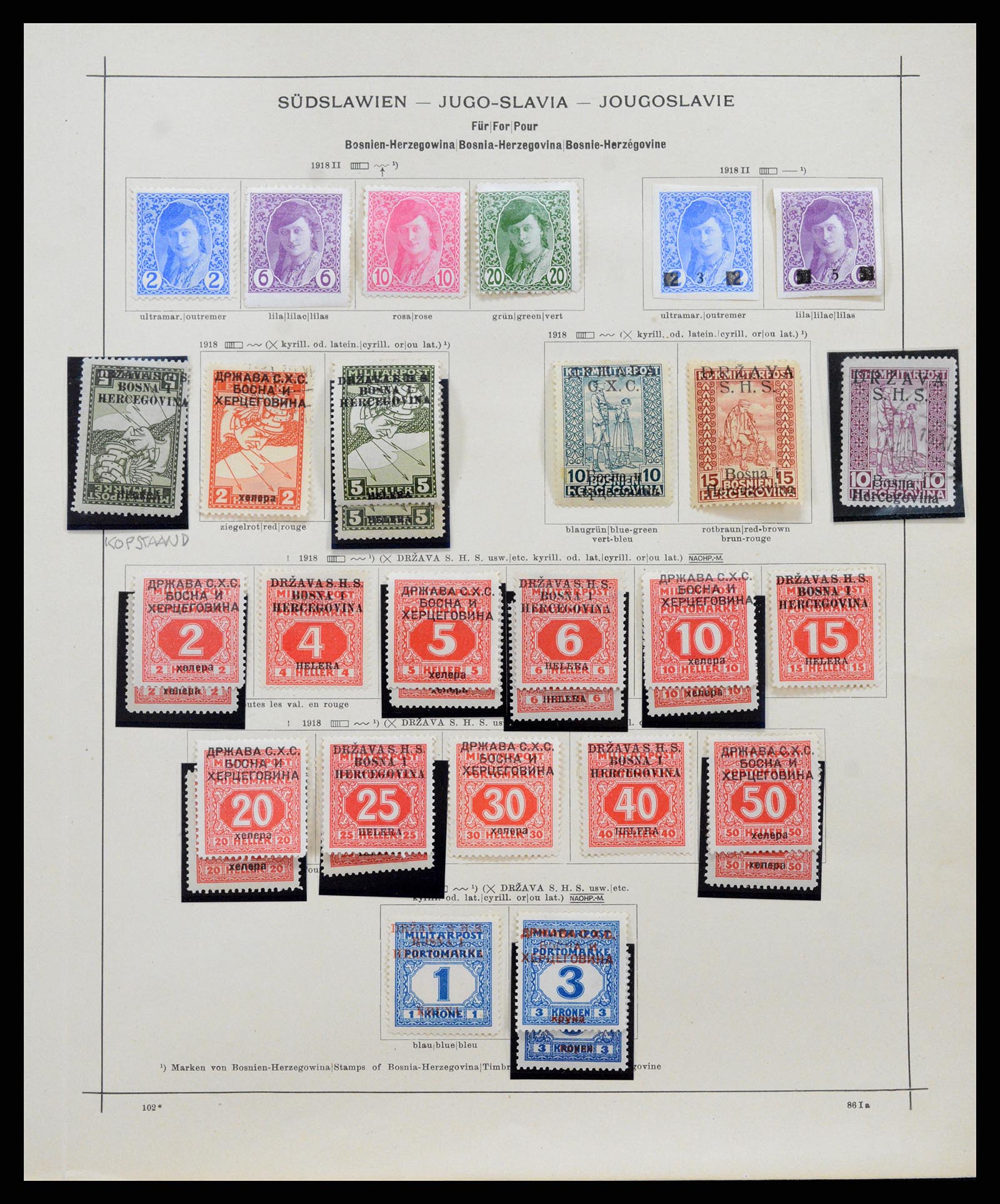 37934 005 - Stamp Collection 37934 Yugoslavia 1919-1966.