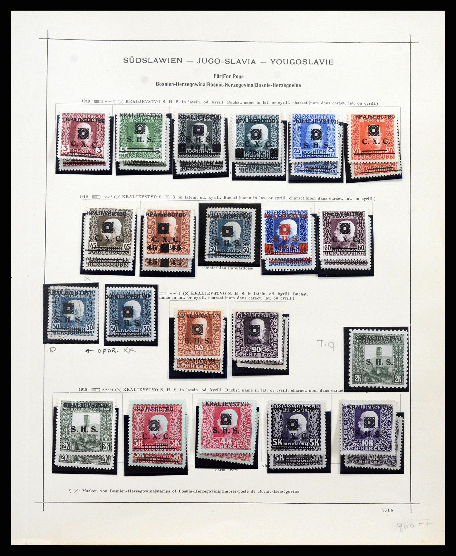 37934 007 - Stamp Collection 37934 Yugoslavia 1919-1966.