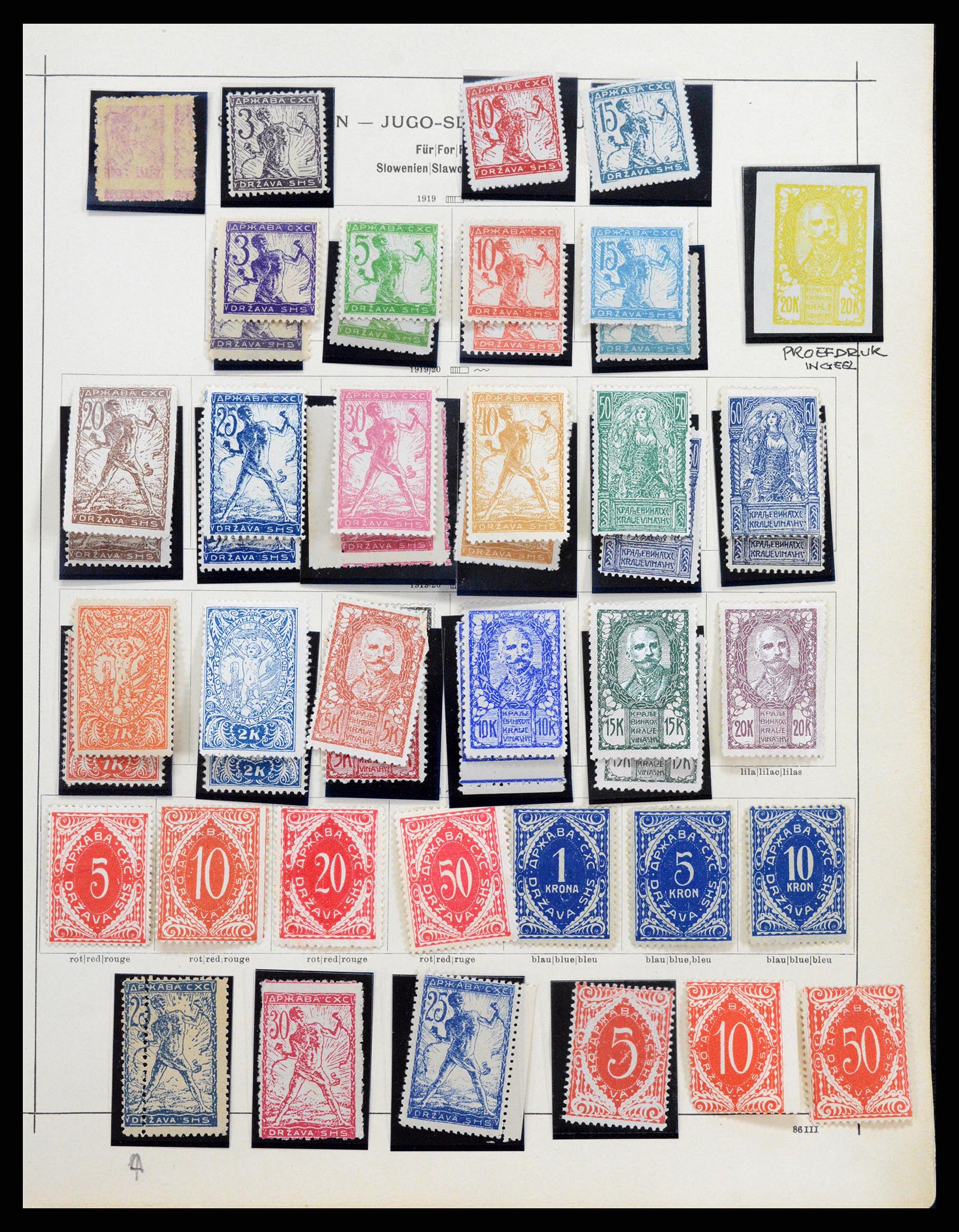 37934 016 - Stamp Collection 37934 Yugoslavia 1919-1966.