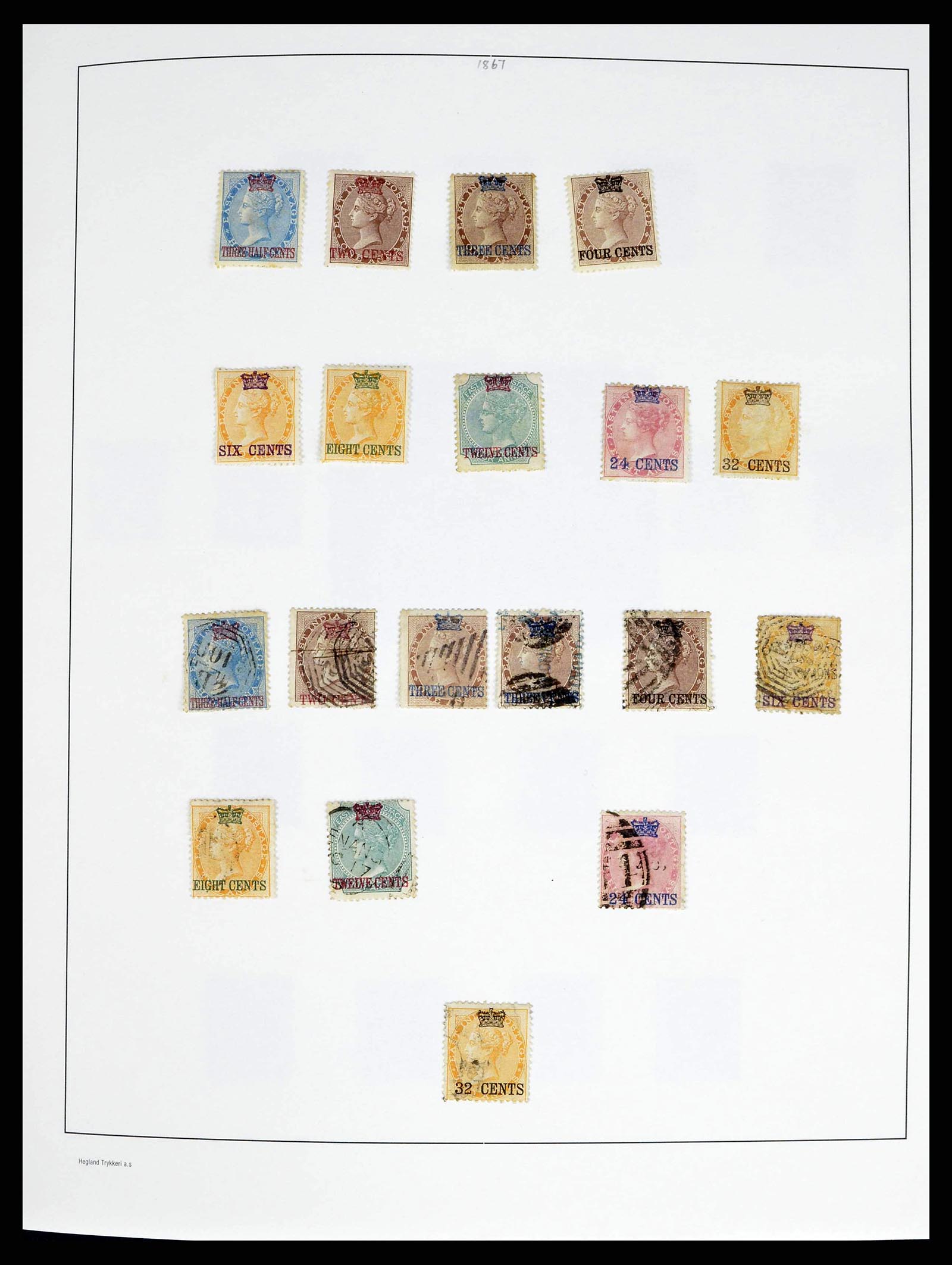 37935 0001 - Stamp collection 37935 Supercollection Straits Settlements 1867-1941.