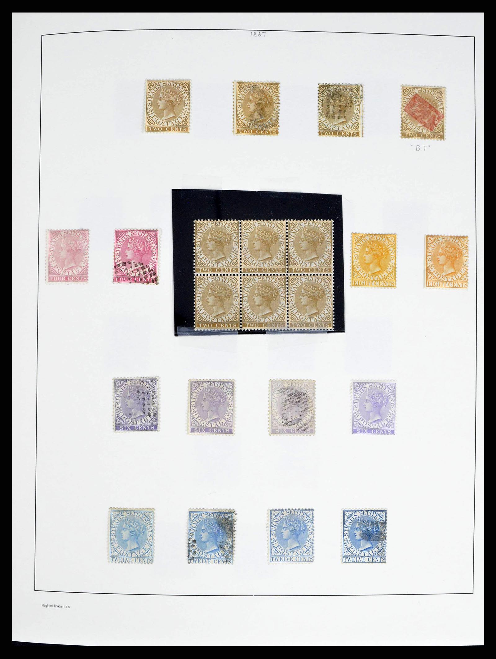 37935 0002 - Stamp collection 37935 Supercollection Straits Settlements 1867-1941.