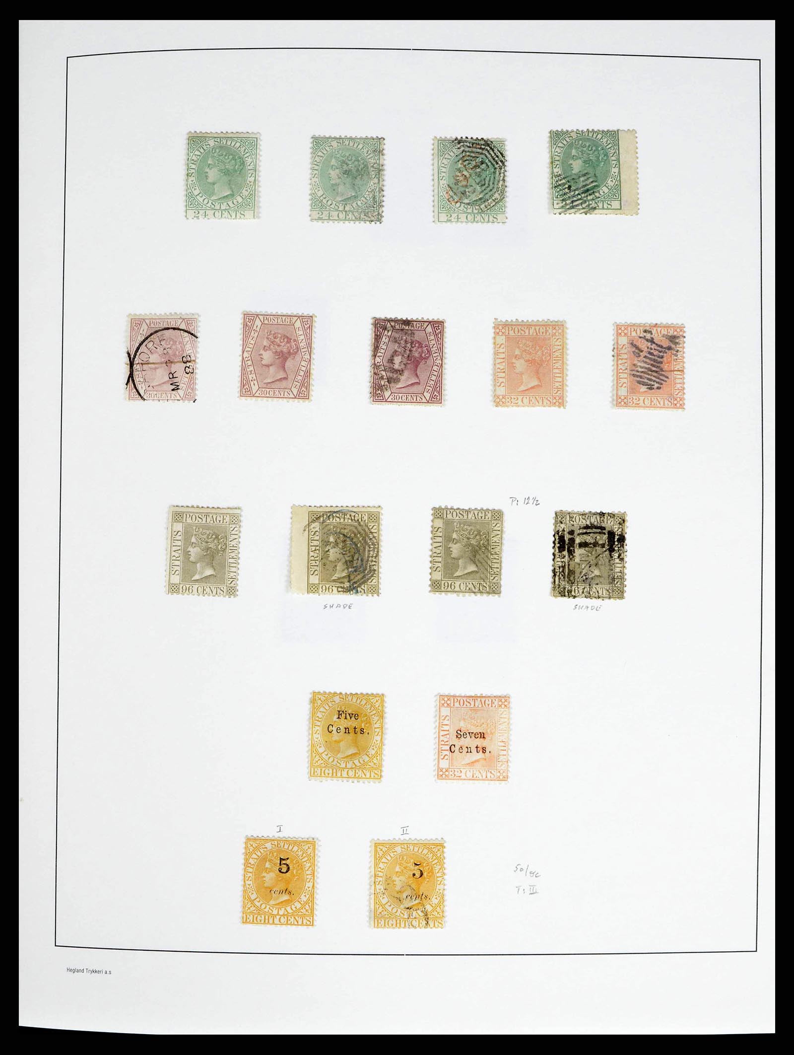 37935 0003 - Stamp collection 37935 Supercollection Straits Settlements 1867-1941.