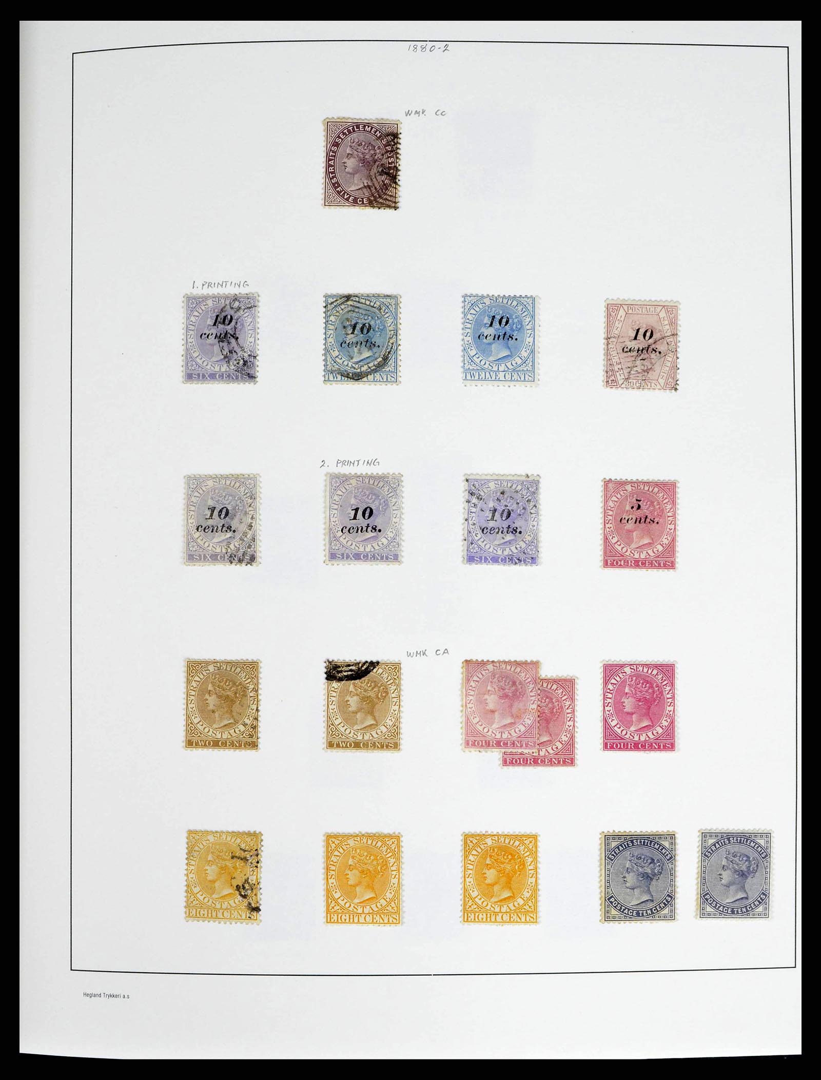 37935 0006 - Stamp collection 37935 Supercollection Straits Settlements 1867-1941.