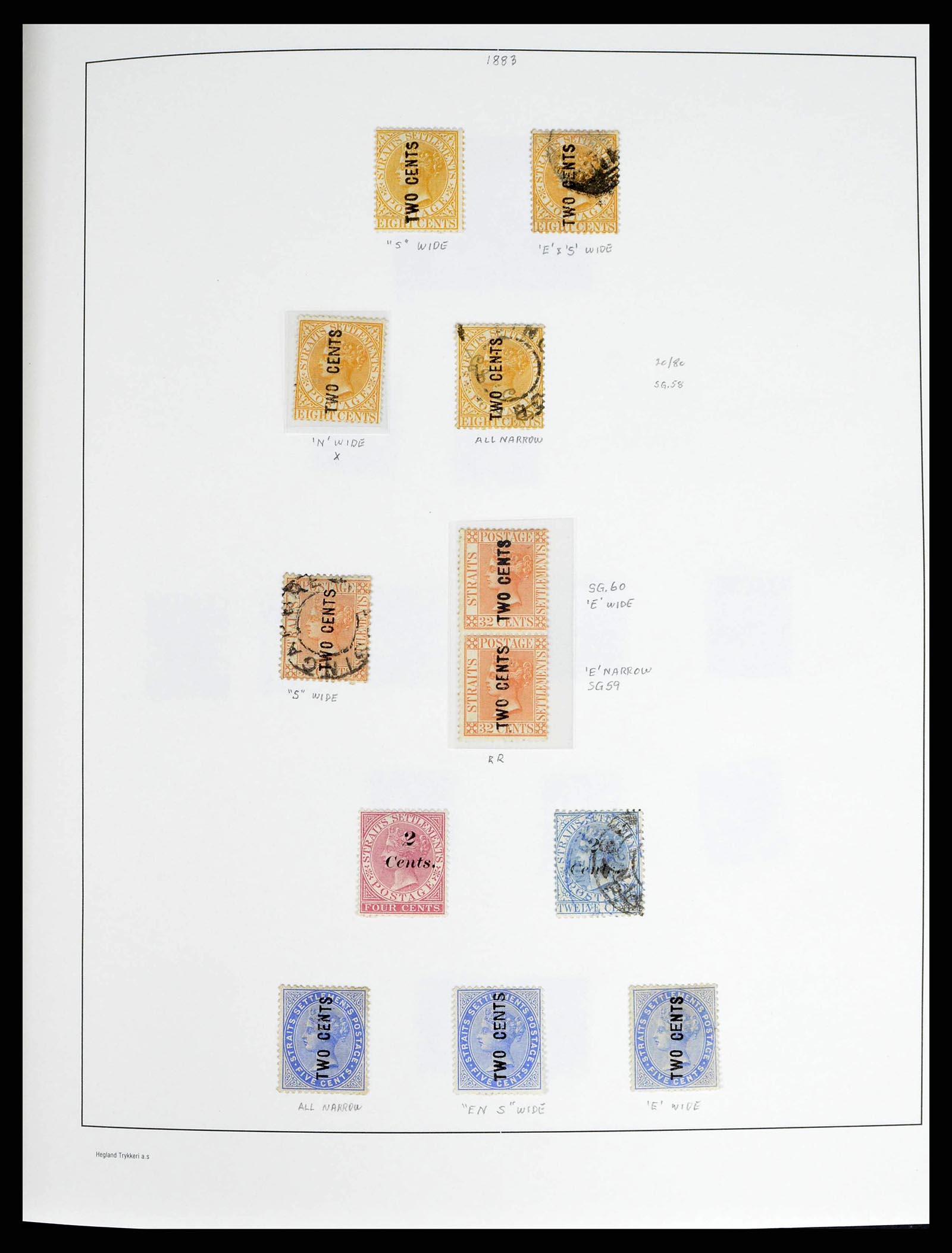 37935 0007 - Stamp collection 37935 Supercollection Straits Settlements 1867-1941.