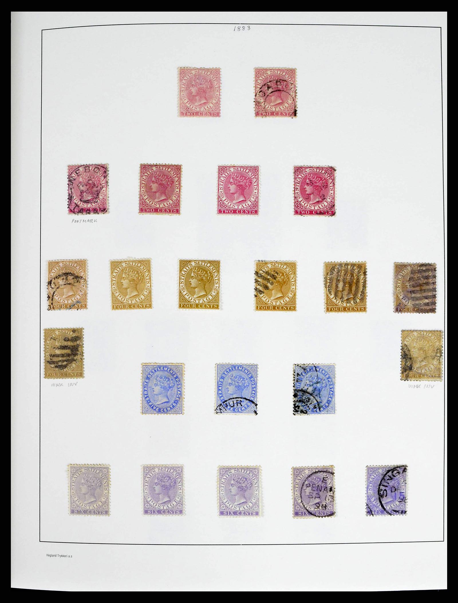 37935 0009 - Stamp collection 37935 Supercollection Straits Settlements 1867-1941.