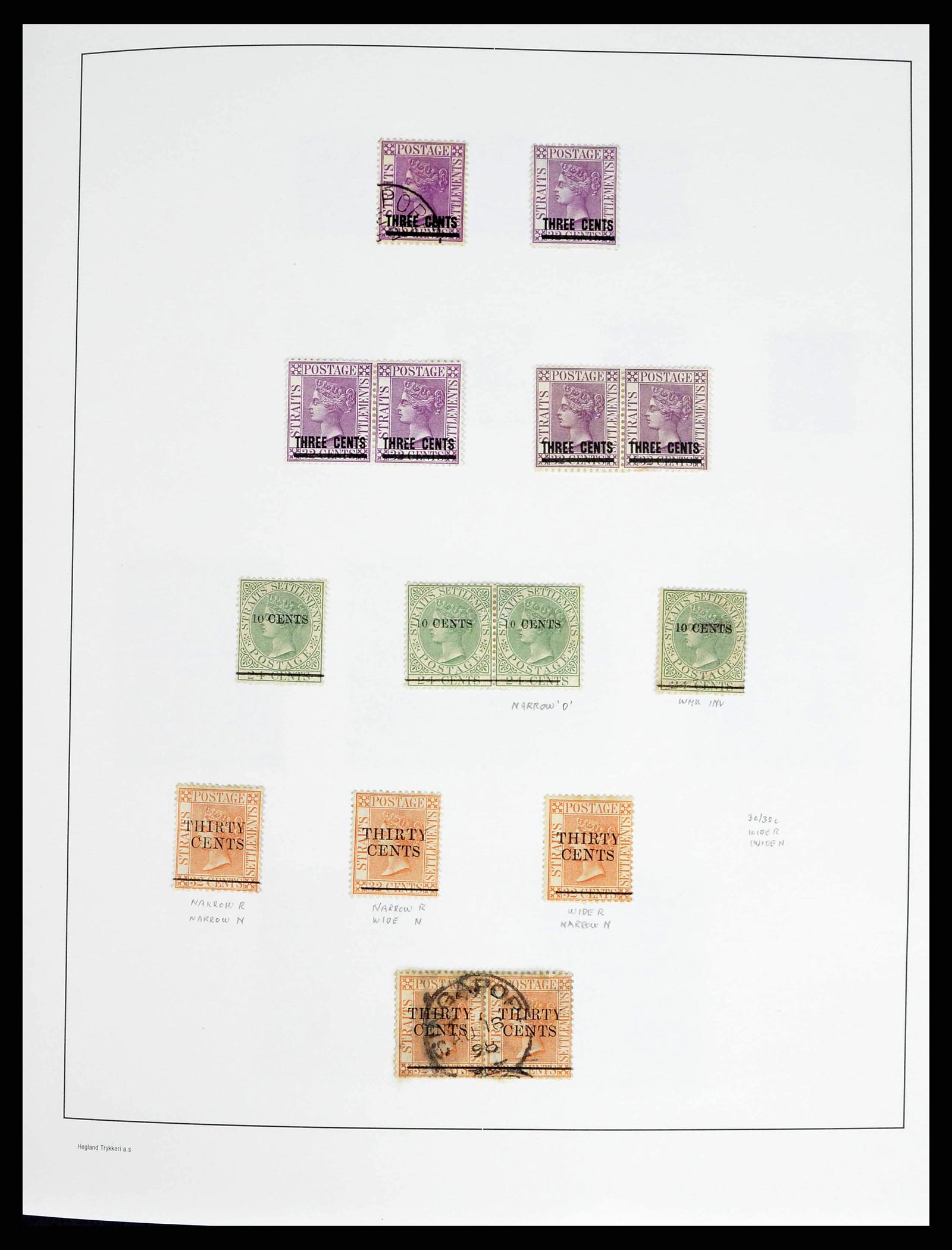 37935 0011 - Stamp collection 37935 Supercollection Straits Settlements 1867-1941.