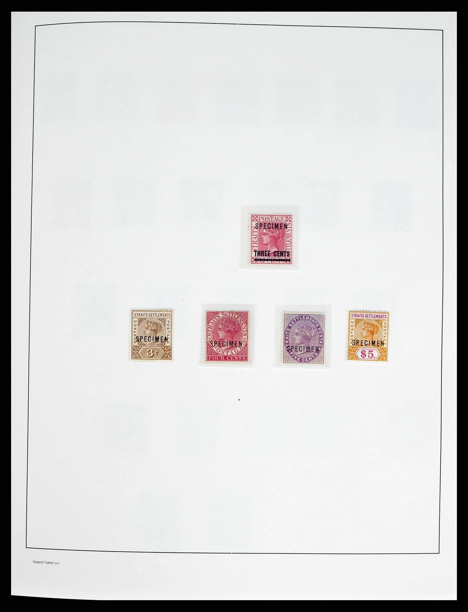 37935 0015 - Stamp collection 37935 Supercollection Straits Settlements 1867-1941.