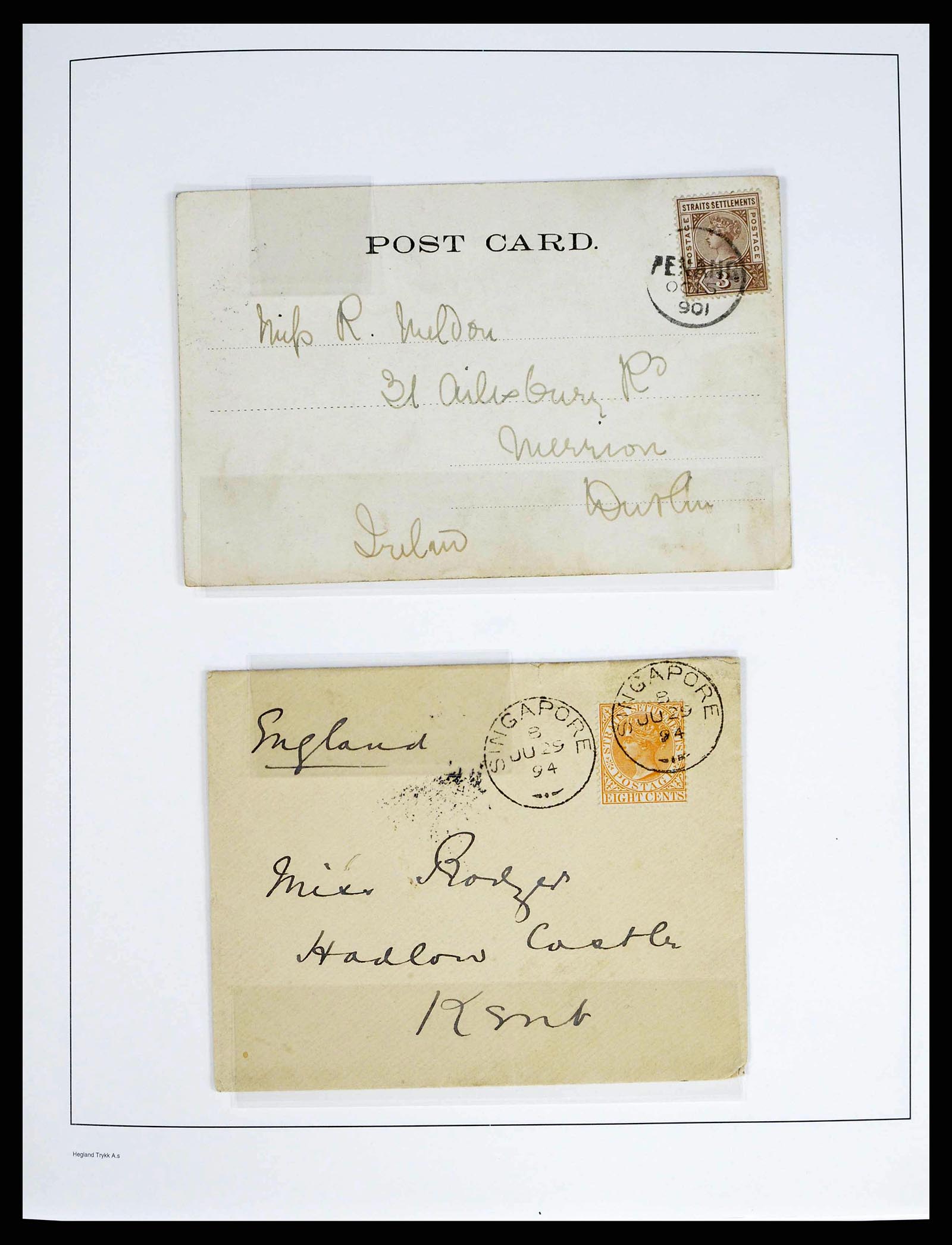 37935 0017 - Stamp collection 37935 Supercollection Straits Settlements 1867-1941.