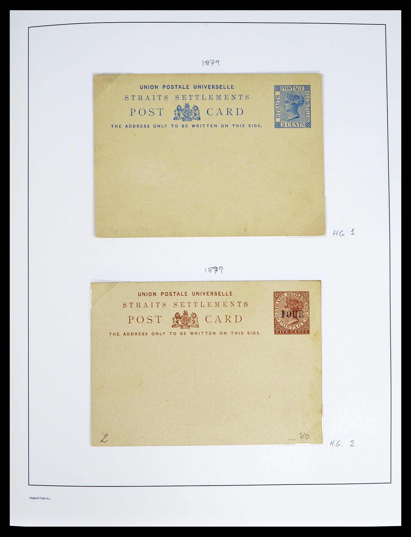 37935 0018 - Stamp collection 37935 Supercollection Straits Settlements 1867-1941.