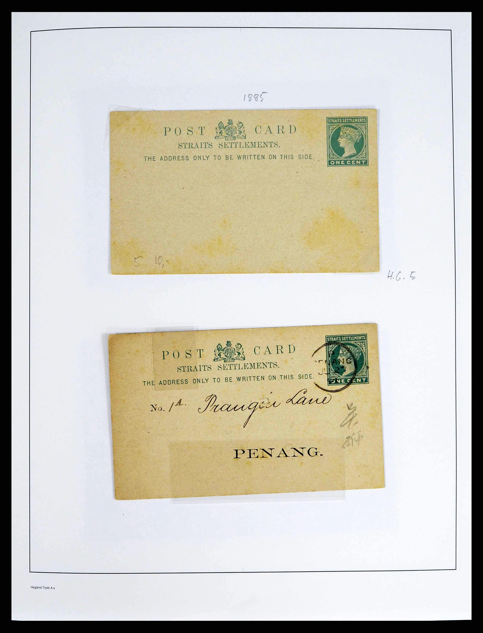 37935 0020 - Stamp collection 37935 Supercollection Straits Settlements 1867-1941.