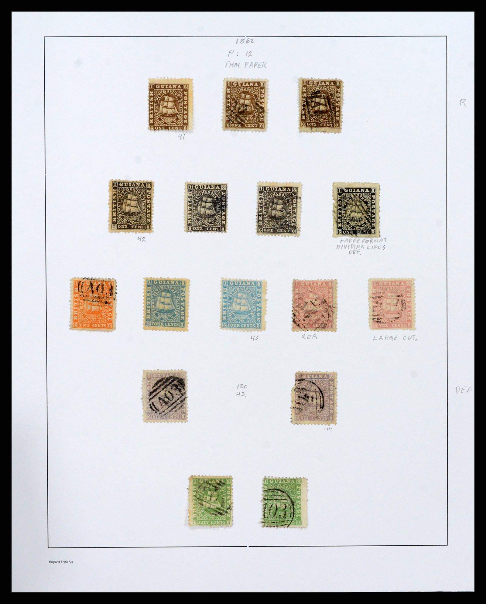 37939 010 - Stamp collection 37939 Supercollection British Guiana 1852-1966.
