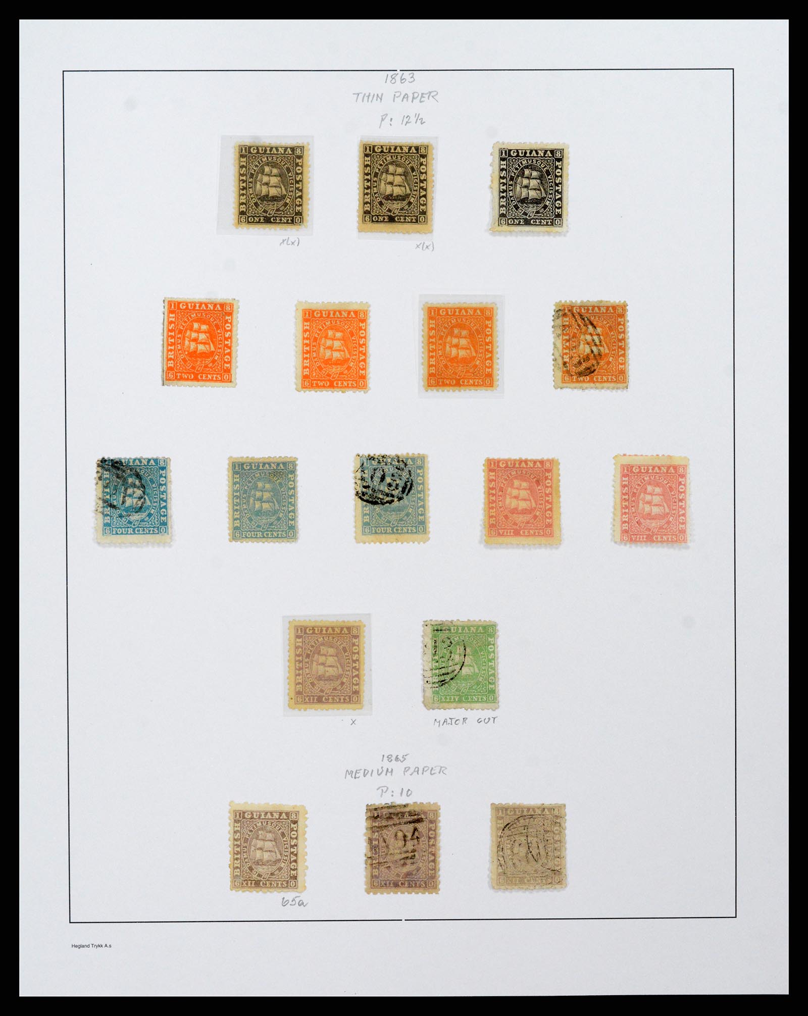 37939 011 - Stamp collection 37939 Supercollection British Guiana 1852-1966.