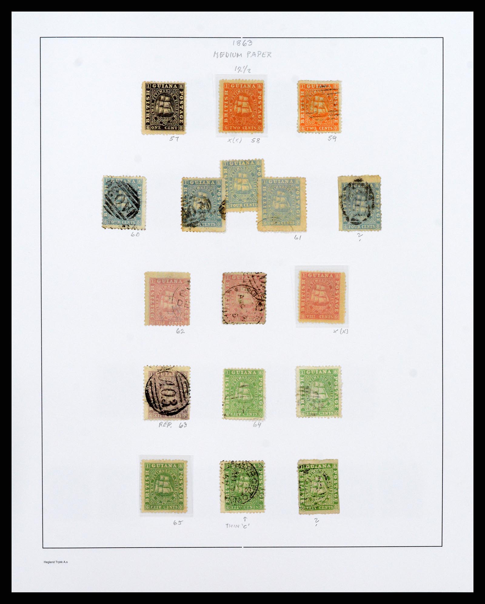 37939 012 - Stamp collection 37939 Supercollection British Guiana 1852-1966.