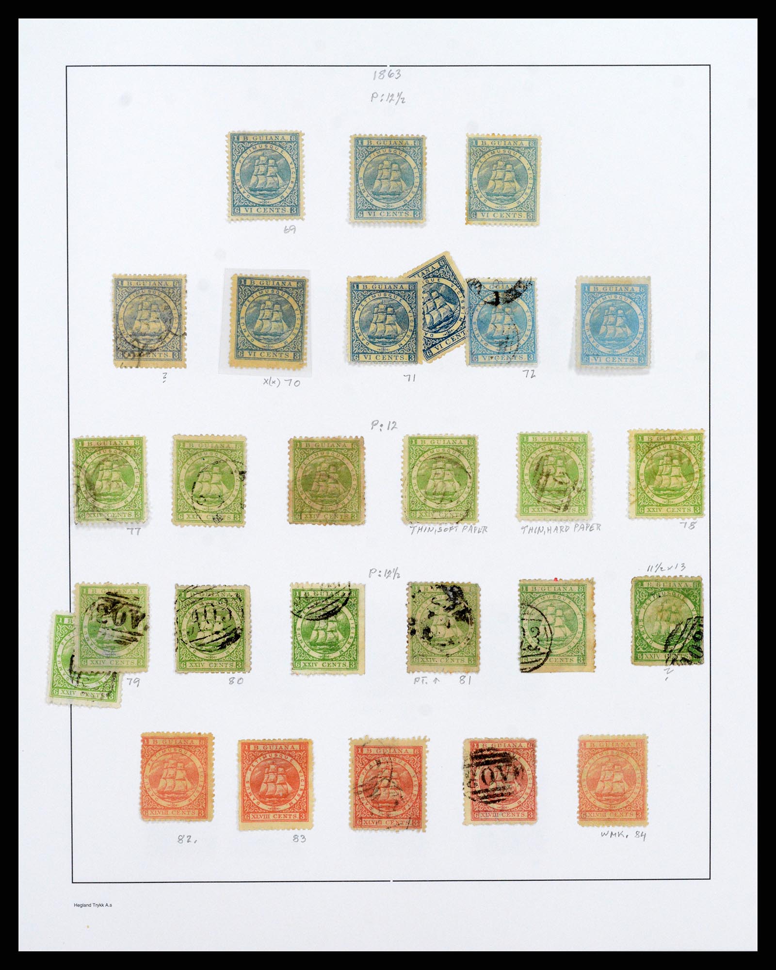 37939 014 - Stamp collection 37939 Supercollection British Guiana 1852-1966.